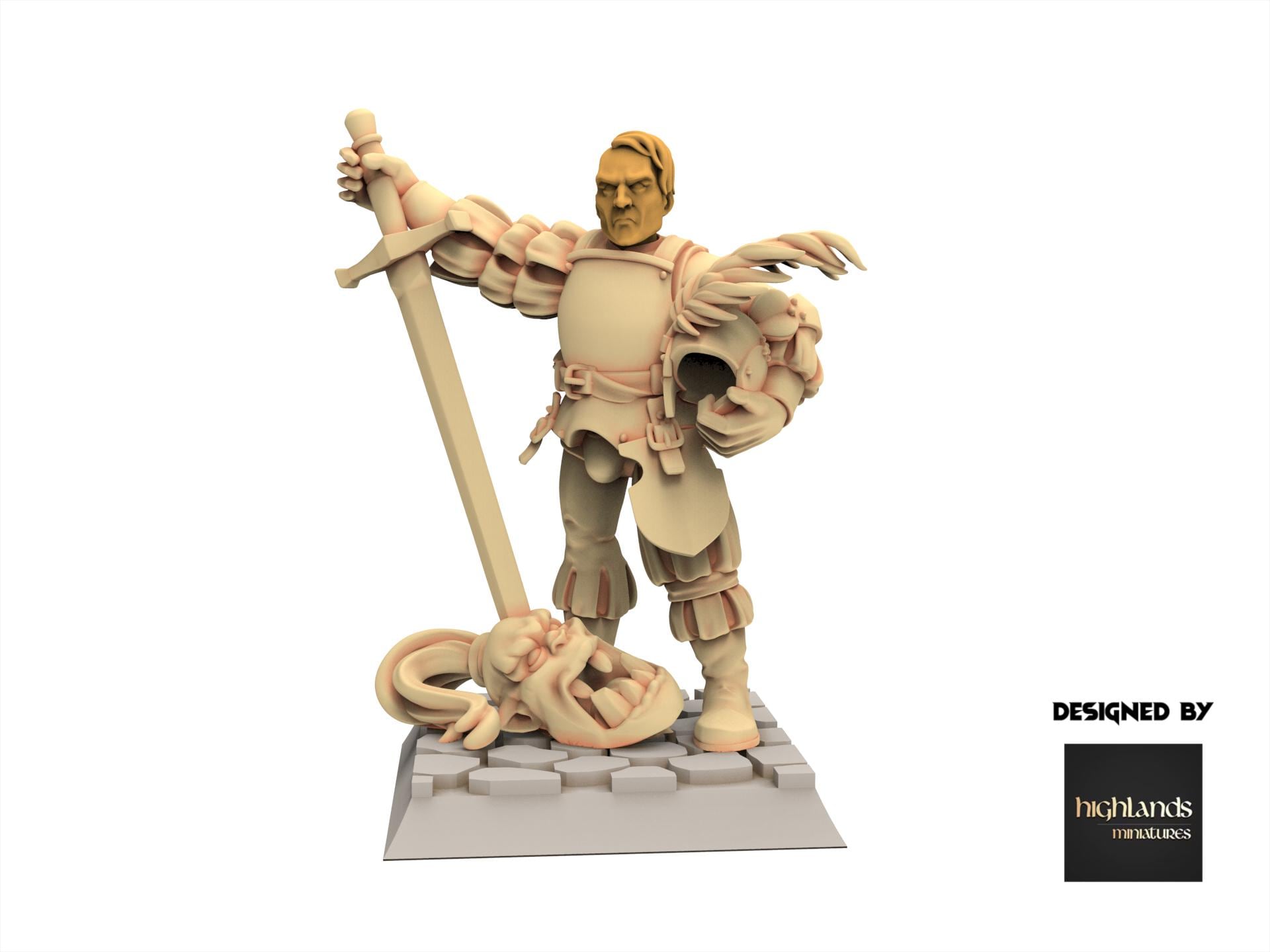 Imperial Fantasy - Captain on foot - Sunland - Highlands Miniatures