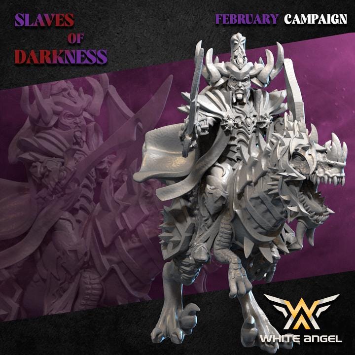 Dark Elves - Dark Emperor Raptor - Slaves of Darkness - White Angel Miniatures