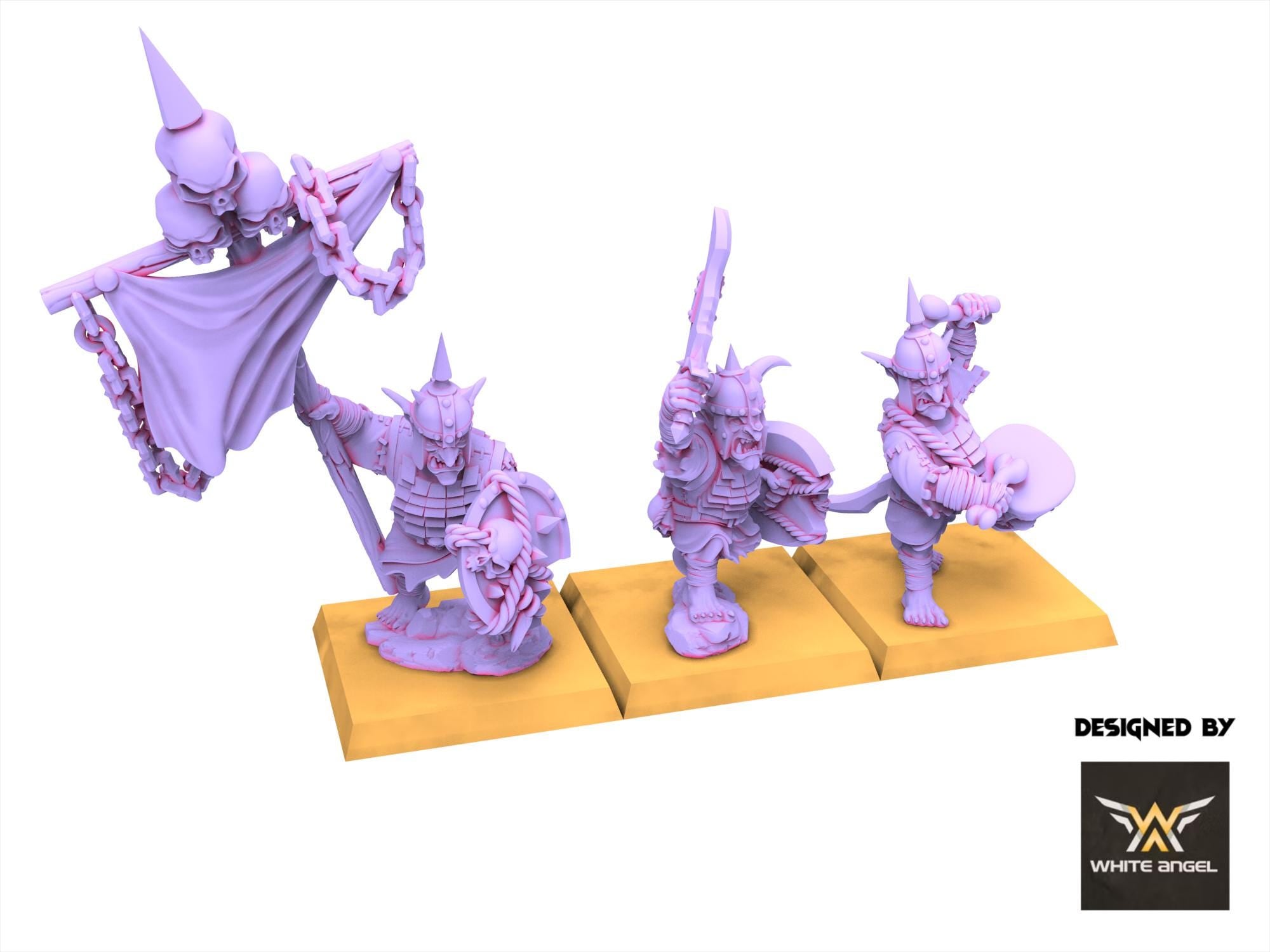 Chaos Dwarves - Infernal Goblin - Infernal Dwarves - White Angel Miniatures