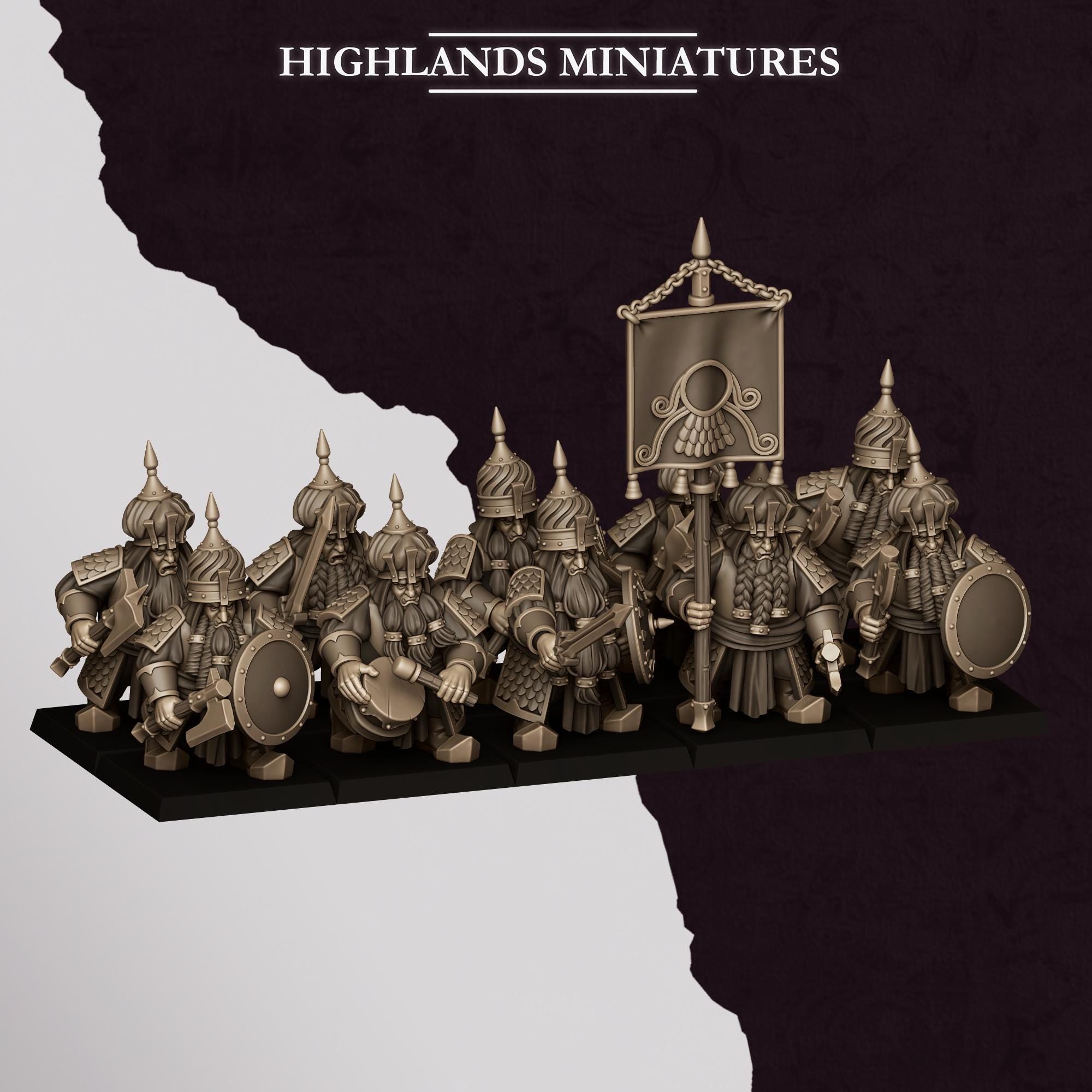 Chaos Dwarves - Warriors - Sons of Marduk - Highlands Miniatures