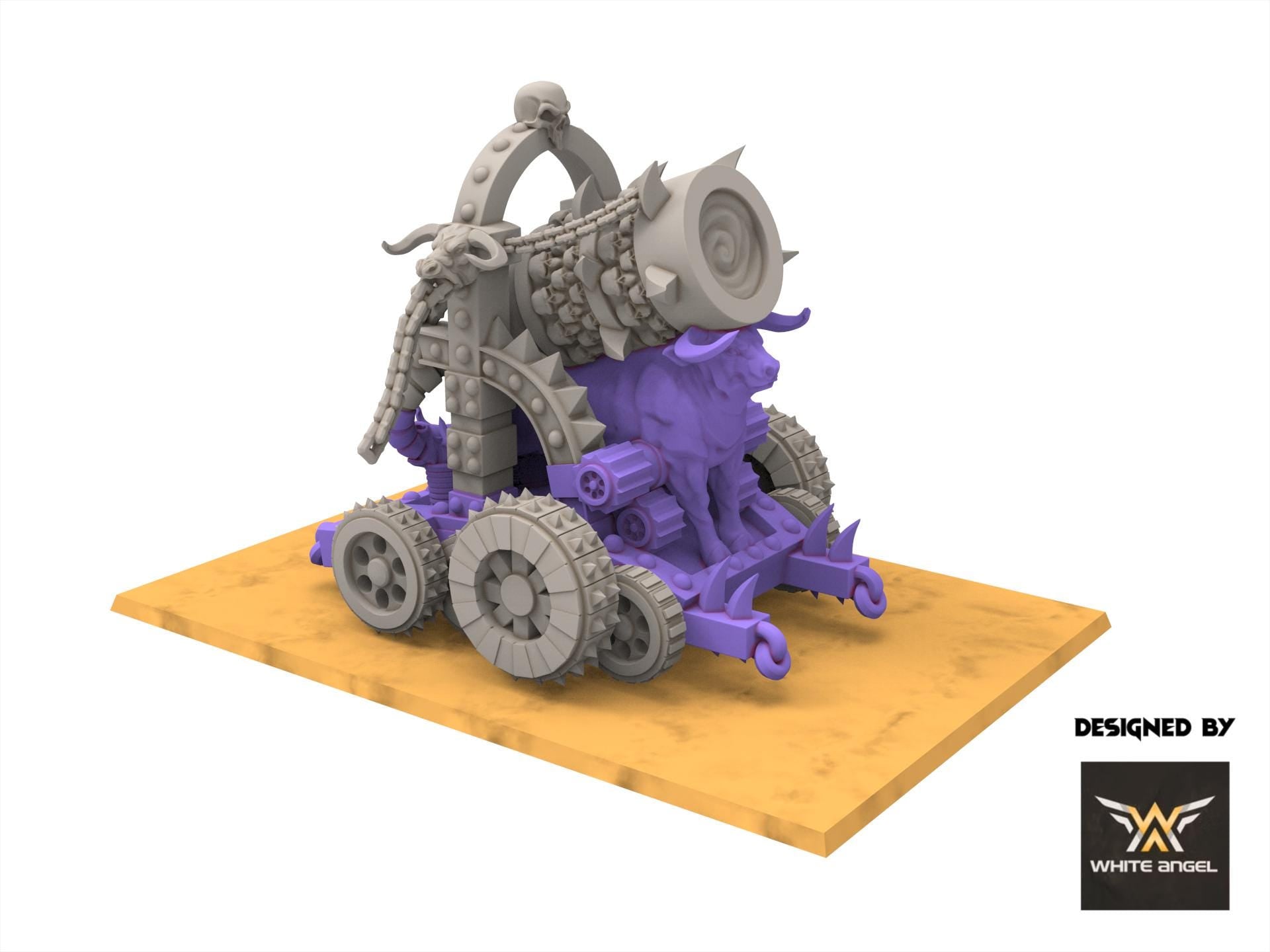 Chaos Dwarves - Infernal Destructor Cannon - Infernal Dwarves - White Angel Miniatures