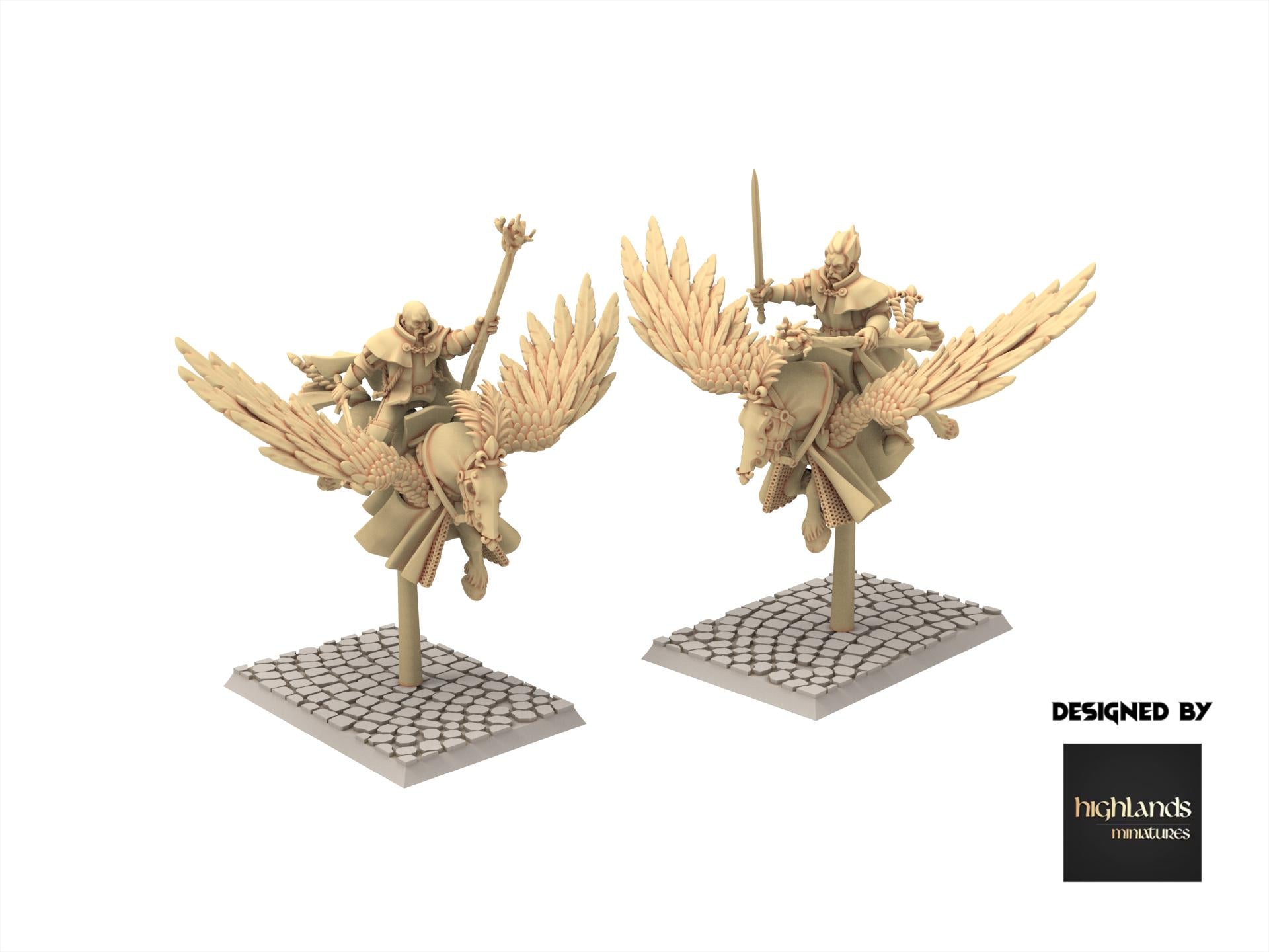 Imperial Fantasy - Lord Wizard on Pegasus - Sunland - Highlands Miniatures
