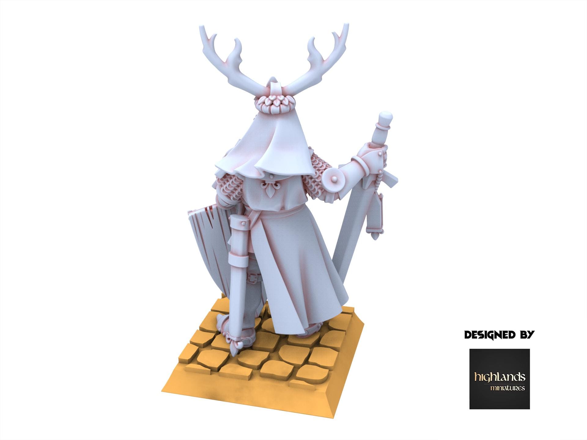 Arthurian Knights - Duke on Foot - Gallia - Highlands Miniatures