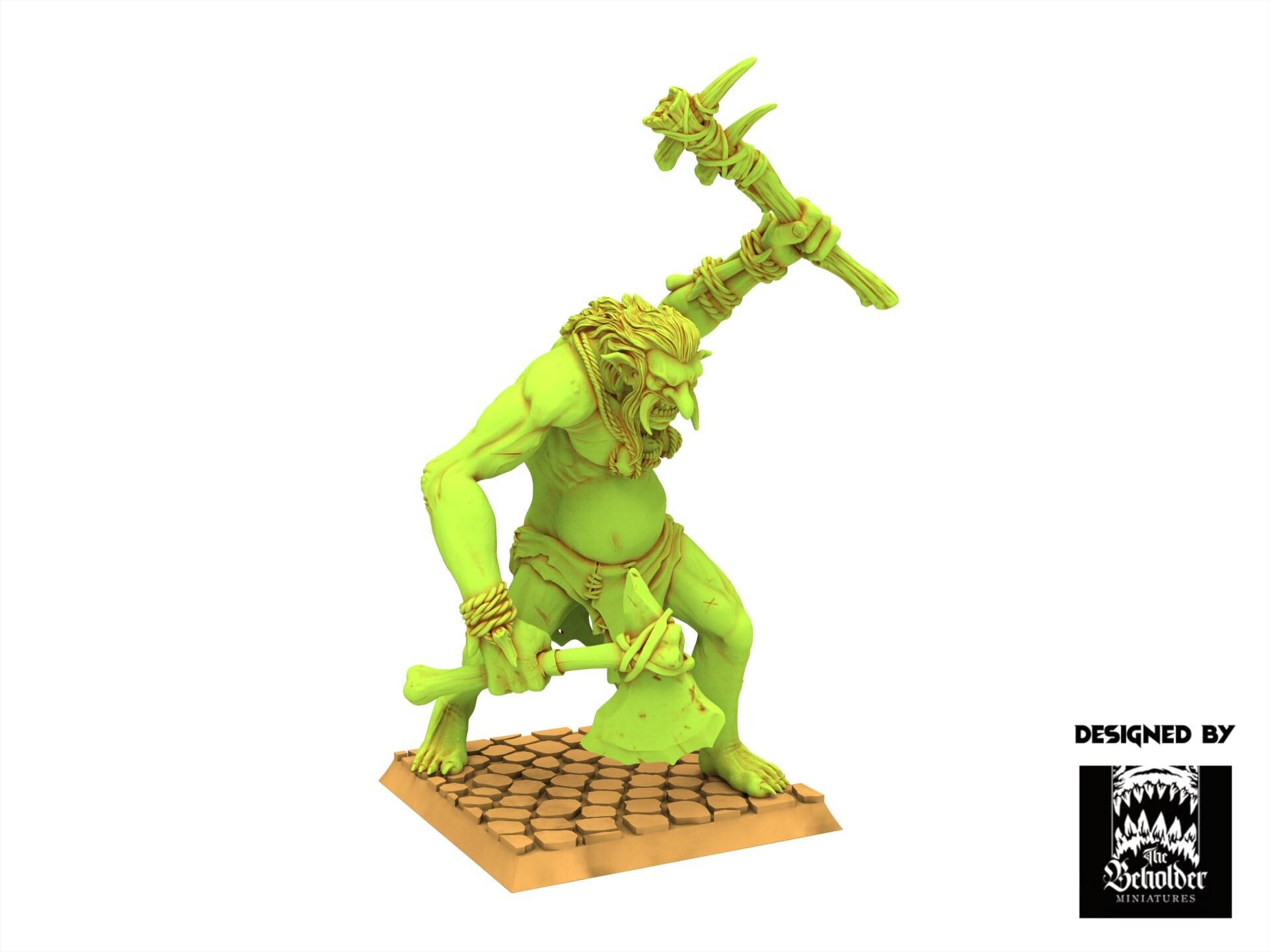 Orc & Goblin - Mountains Trolls - The Black horde - The Beholder Miniatures