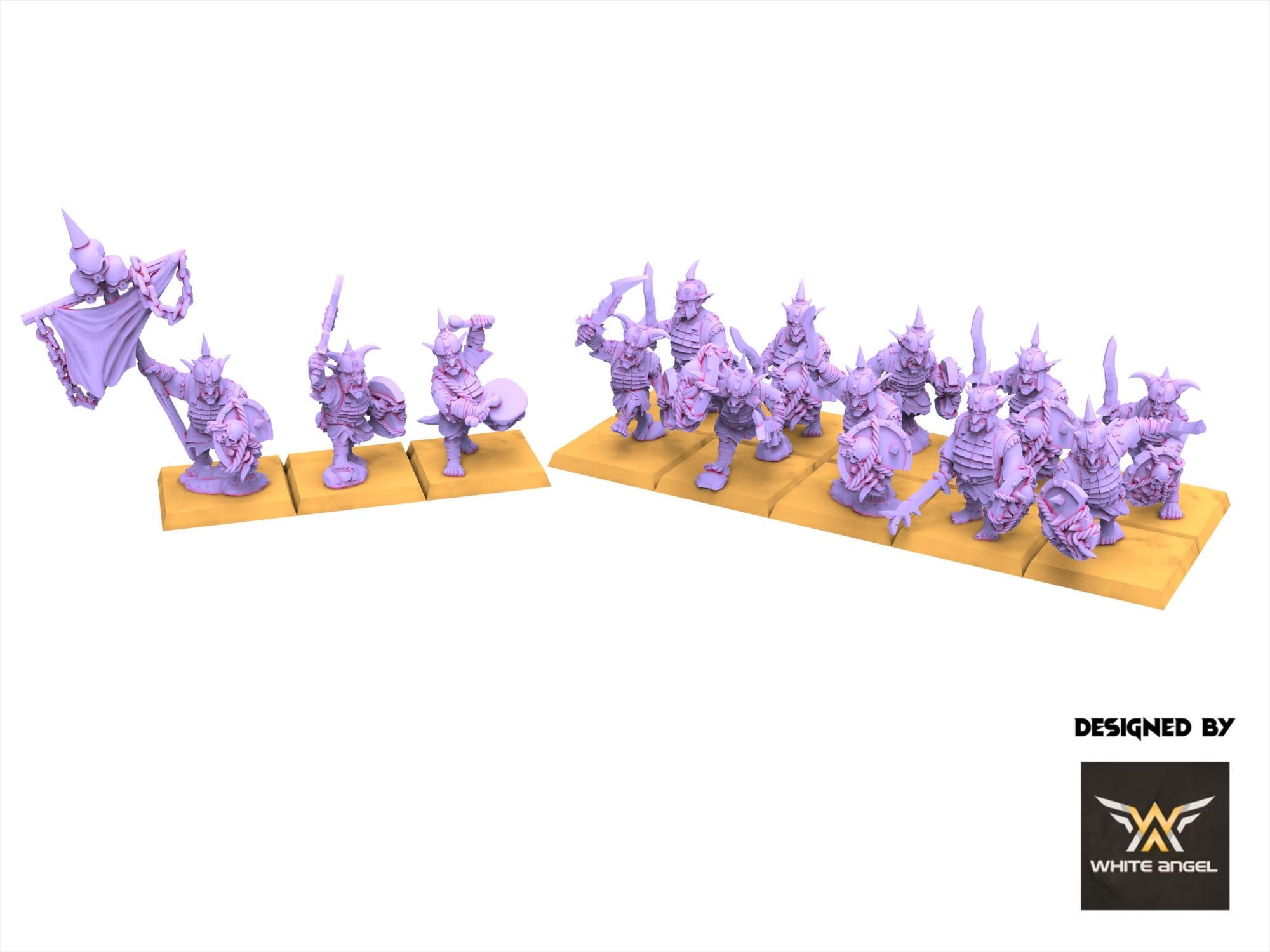 Chaos Dwarves - Infernal Goblin - Infernal Dwarves - White Angel Miniatures