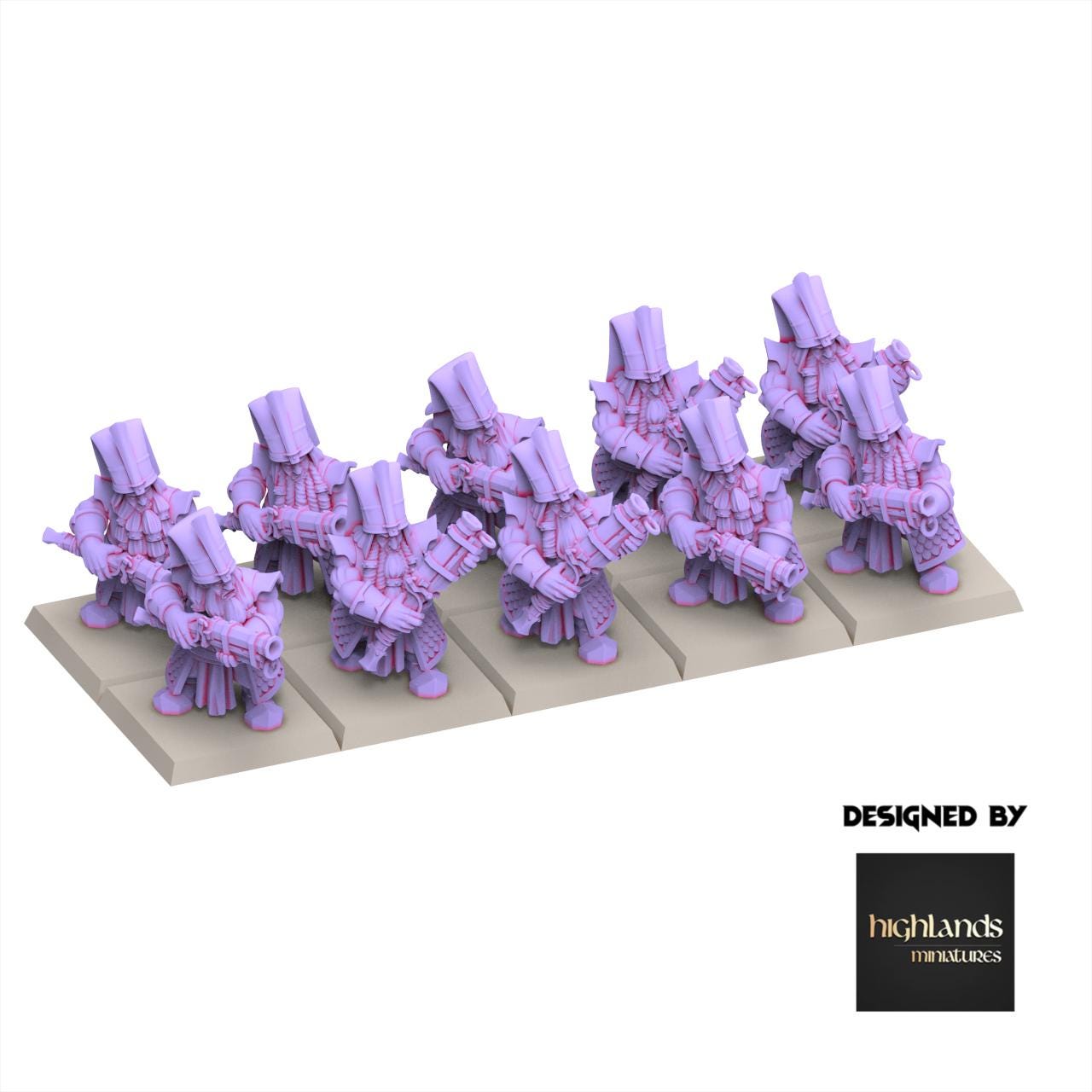 Chaos Dwarves - Shooter With Blunderbuss - Sons of Marduk - Highlands Miniatures