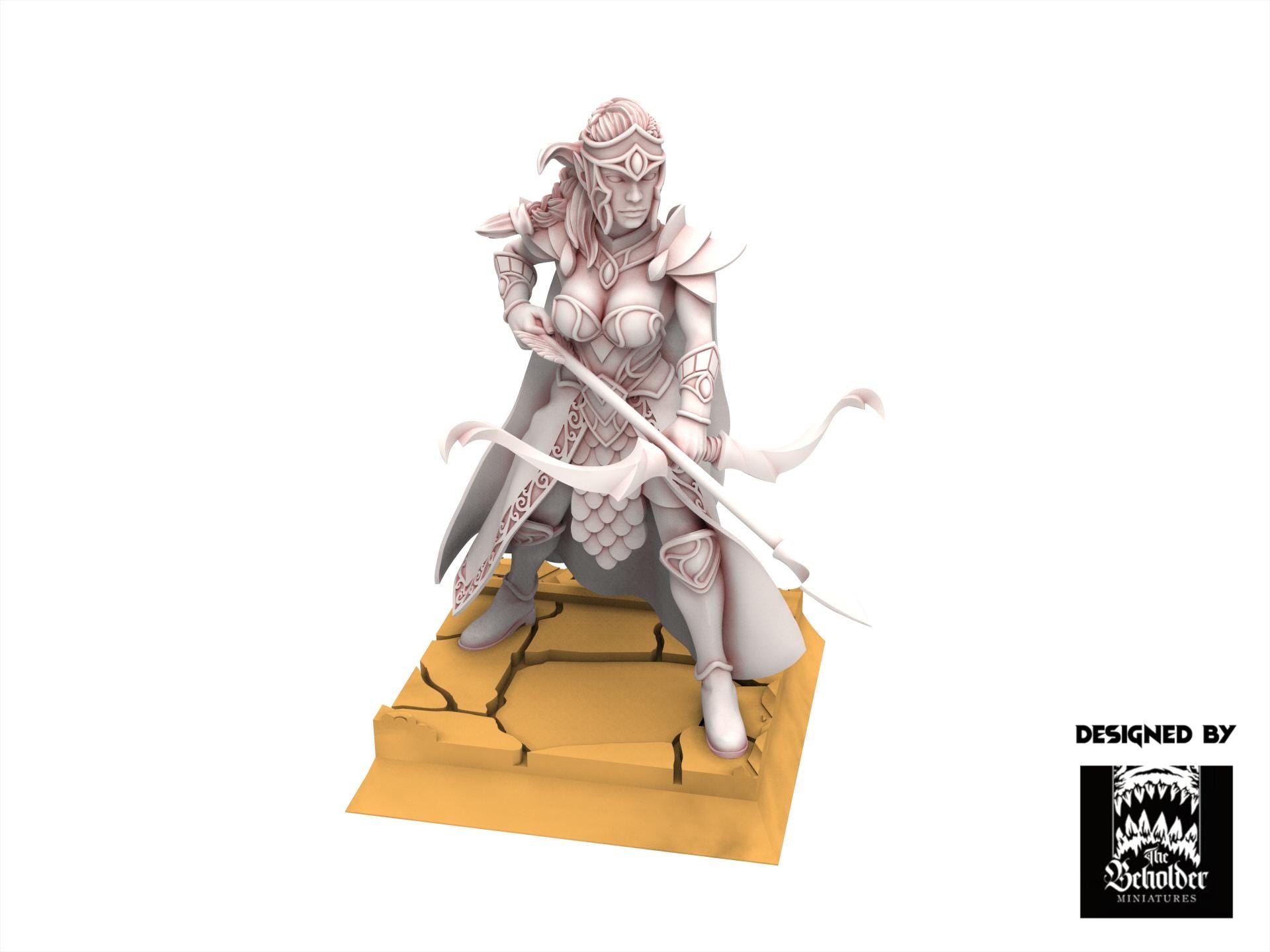 Hight Elves - Sisterhood Archer V1 - Silvermoor - The Beholder Miniatures