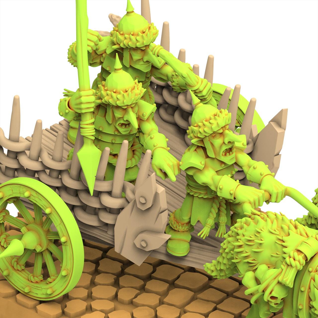 Orc & Goblin - Goblin Chariot - Steppe Goblin - Highlands Miniature