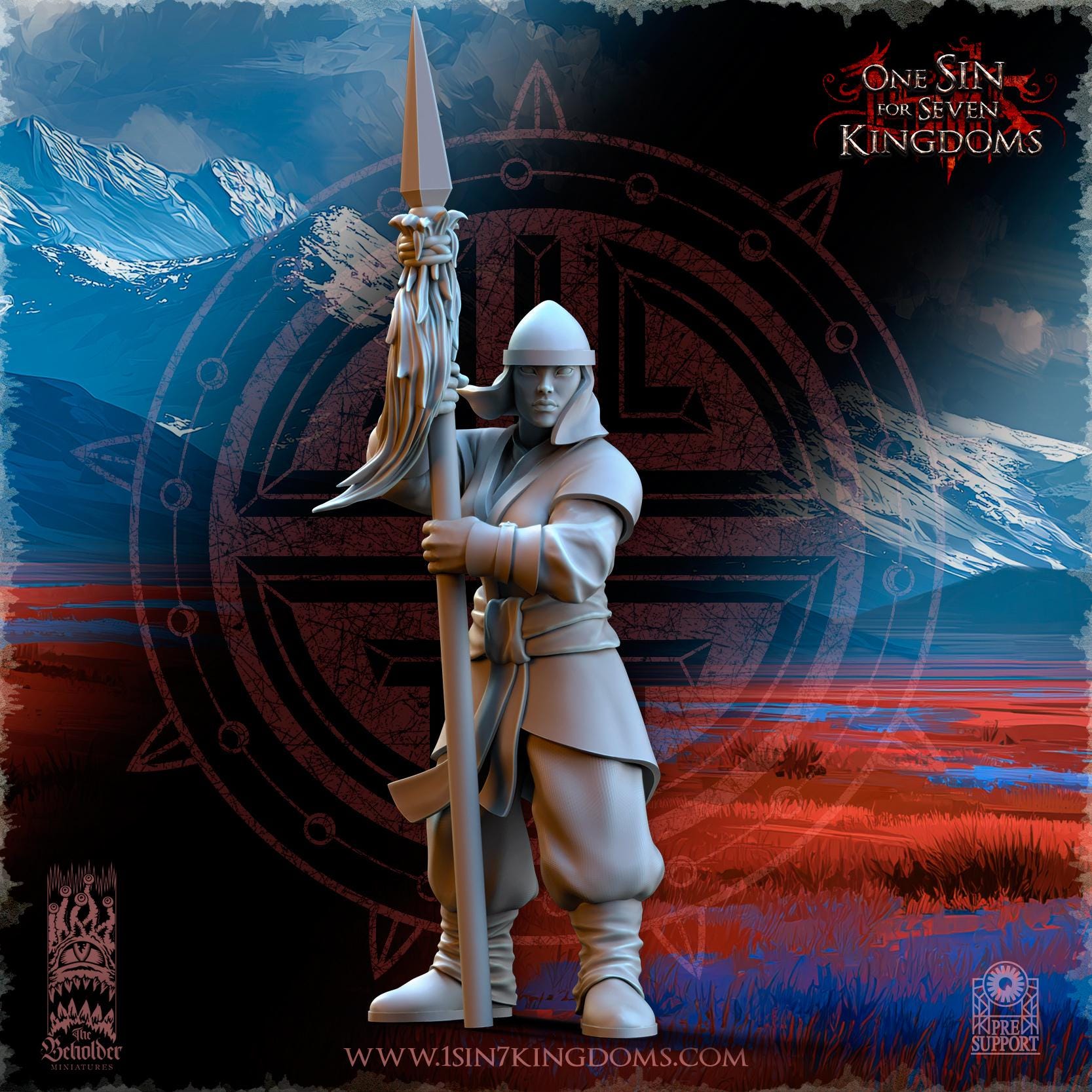 East Empire - Peasant Militia - Astarii Dynasty - 28&32mm - The Beholder Miniatures