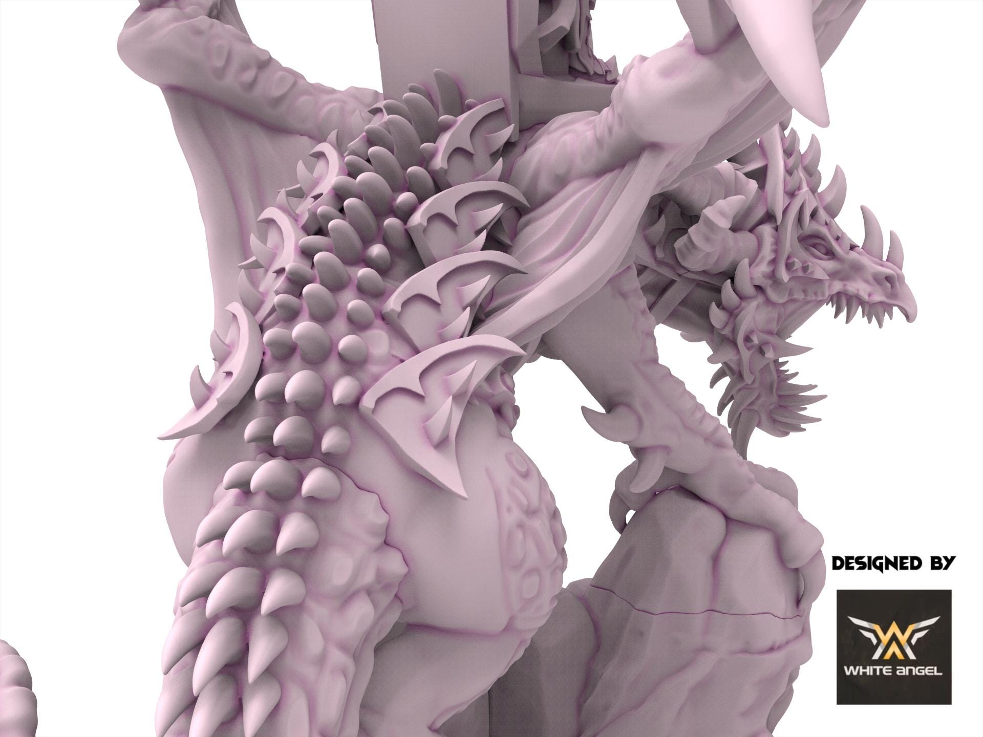 Dark Elves - Dark Emperor Dragon - Slaves of Darkness - White Angel Miniatures