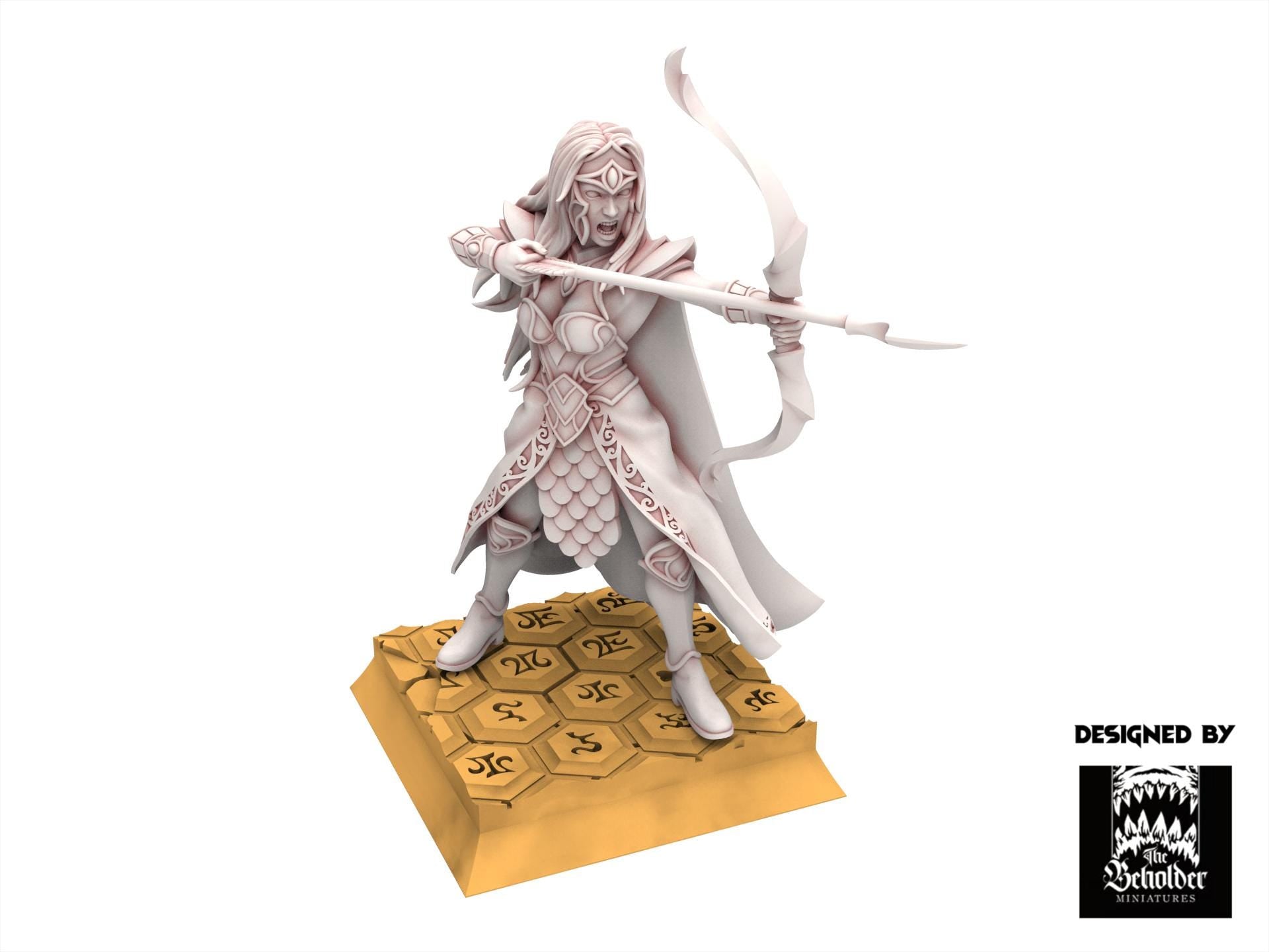 Hight Elves - Sisterhood Archer V1 - Silvermoor - The Beholder Miniatures