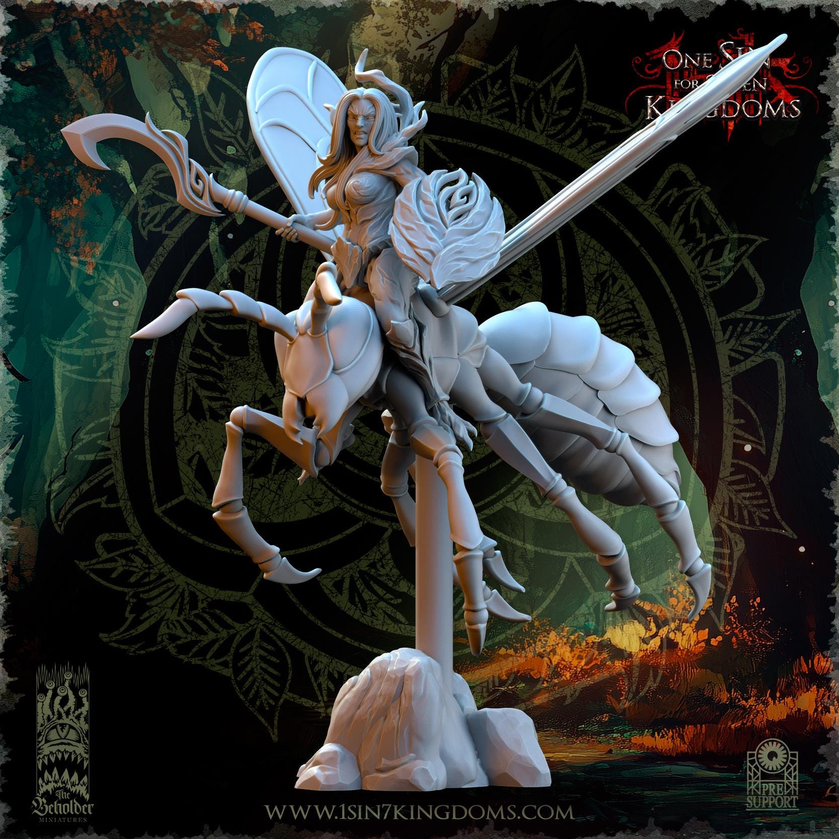 Sylvan Elves - Spirits of the Forest Riders - Evergreen Elves - The Beholder Miniatures