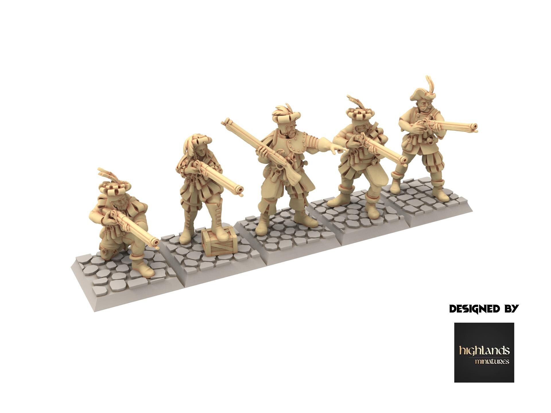 Imperial Fantasy - Harquebusier - V2 - Sunland - Highlands Miniatures
