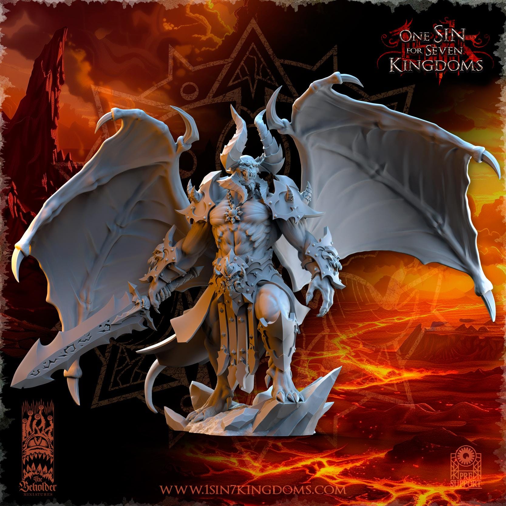 Fantasy Chaos - Azagoth, Prince of Mayhem - Realm of Mayhem - The Beholder Miniatures