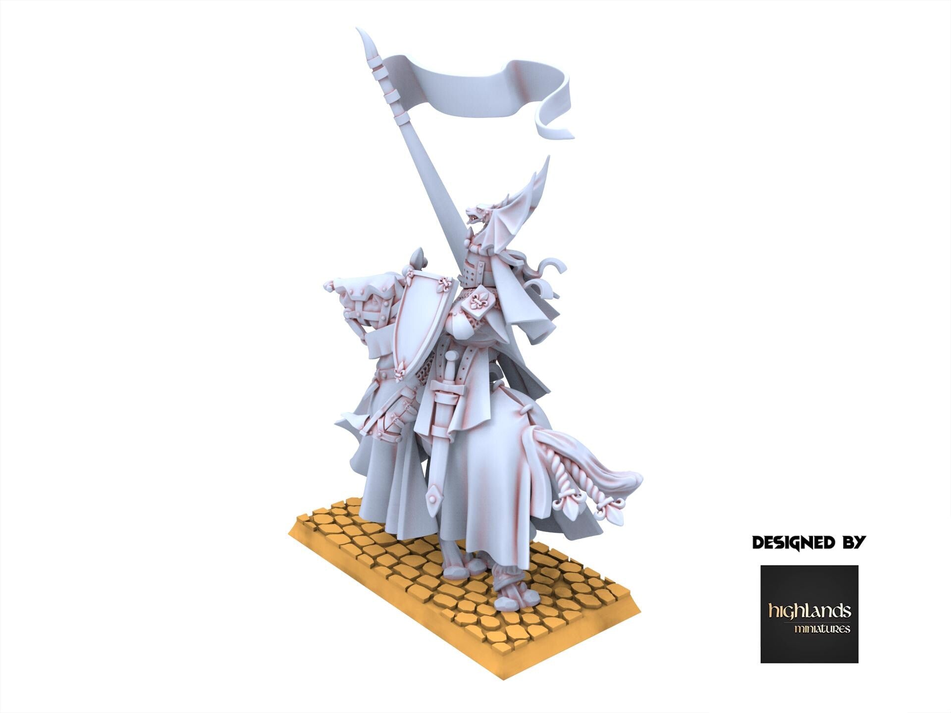 Arthurian Knights - Duke on Horse - Gallia - Highlands Miniatures