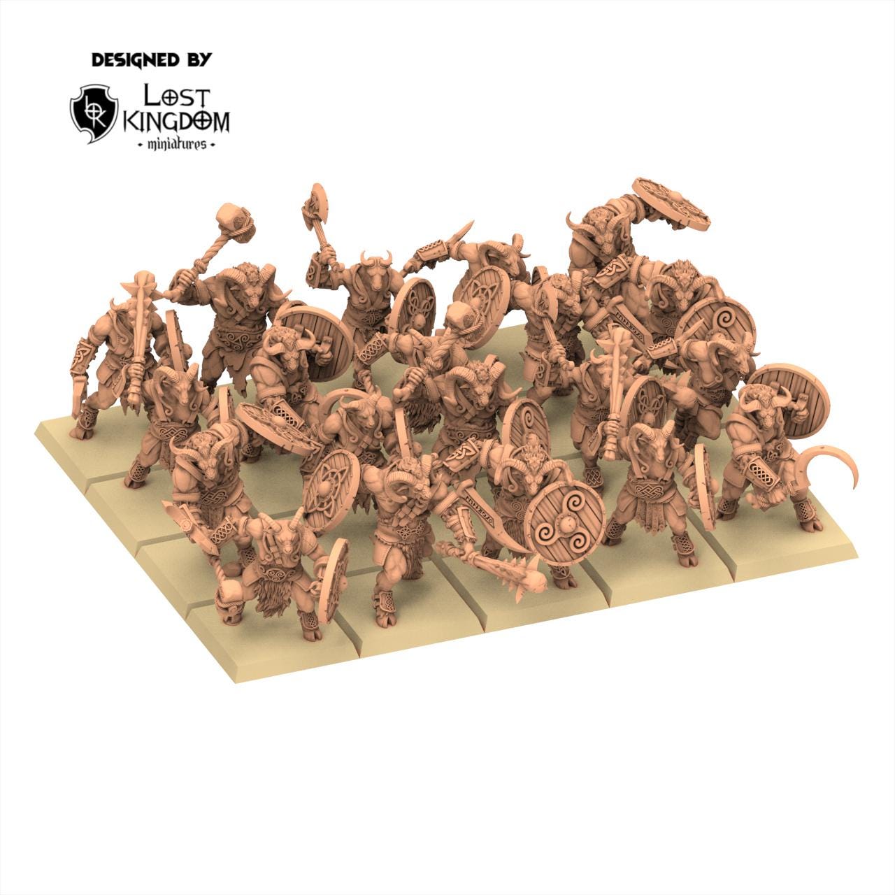 Beastmen - Wildhorn Herd - Warriors of the Dark Gods - Lost Kingdom Miniatures