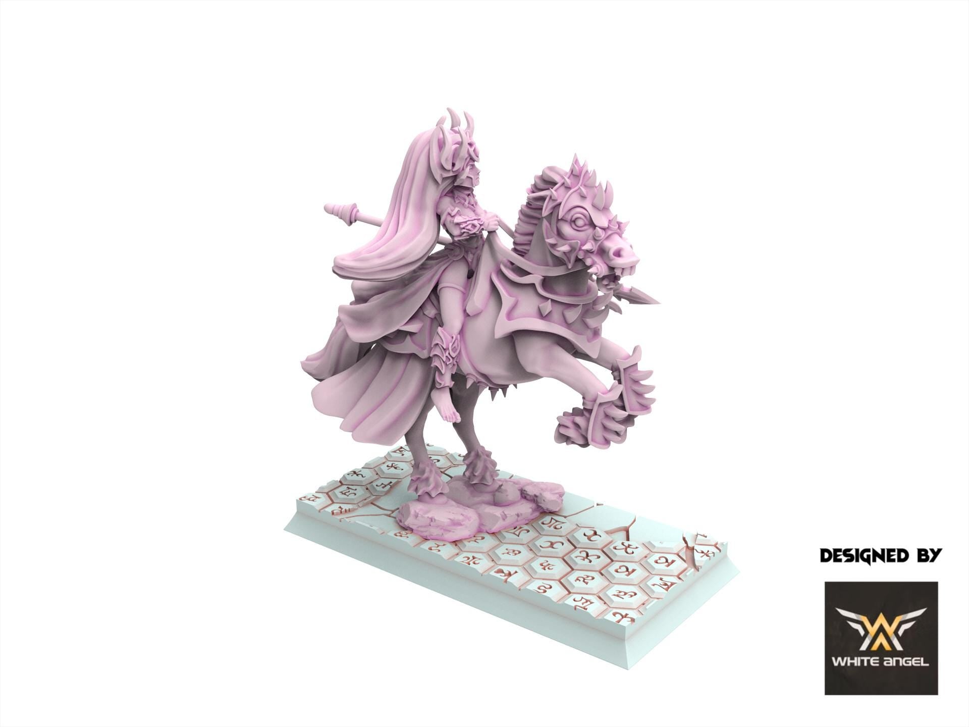 Dark Elves - Dark Mother Rider - Slaves of Darkness - White Angel Miniatures