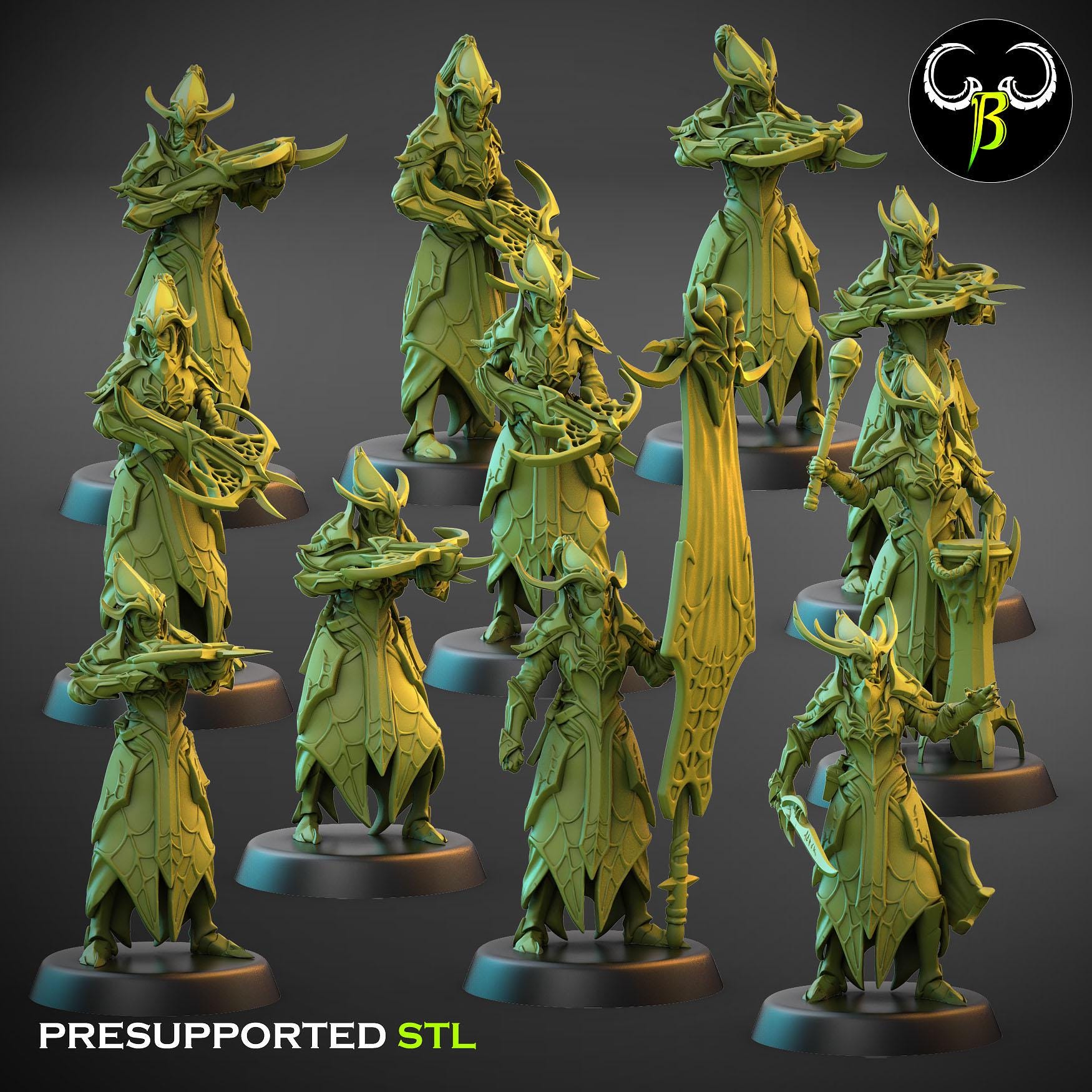 Dark Elves - Crossbowmen - Cult of the Eight - ClayBeastCreation