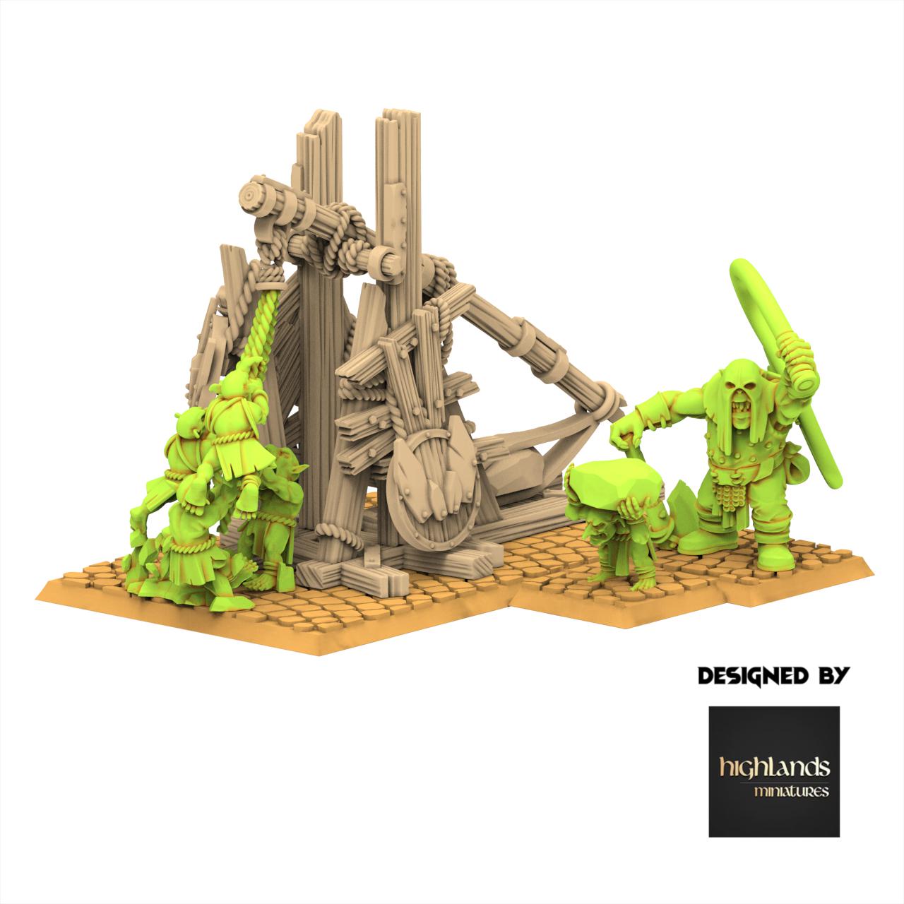 Orc & Goblin - Orc Stonethrower - Moredhun's Orc - Highlands Miniature
