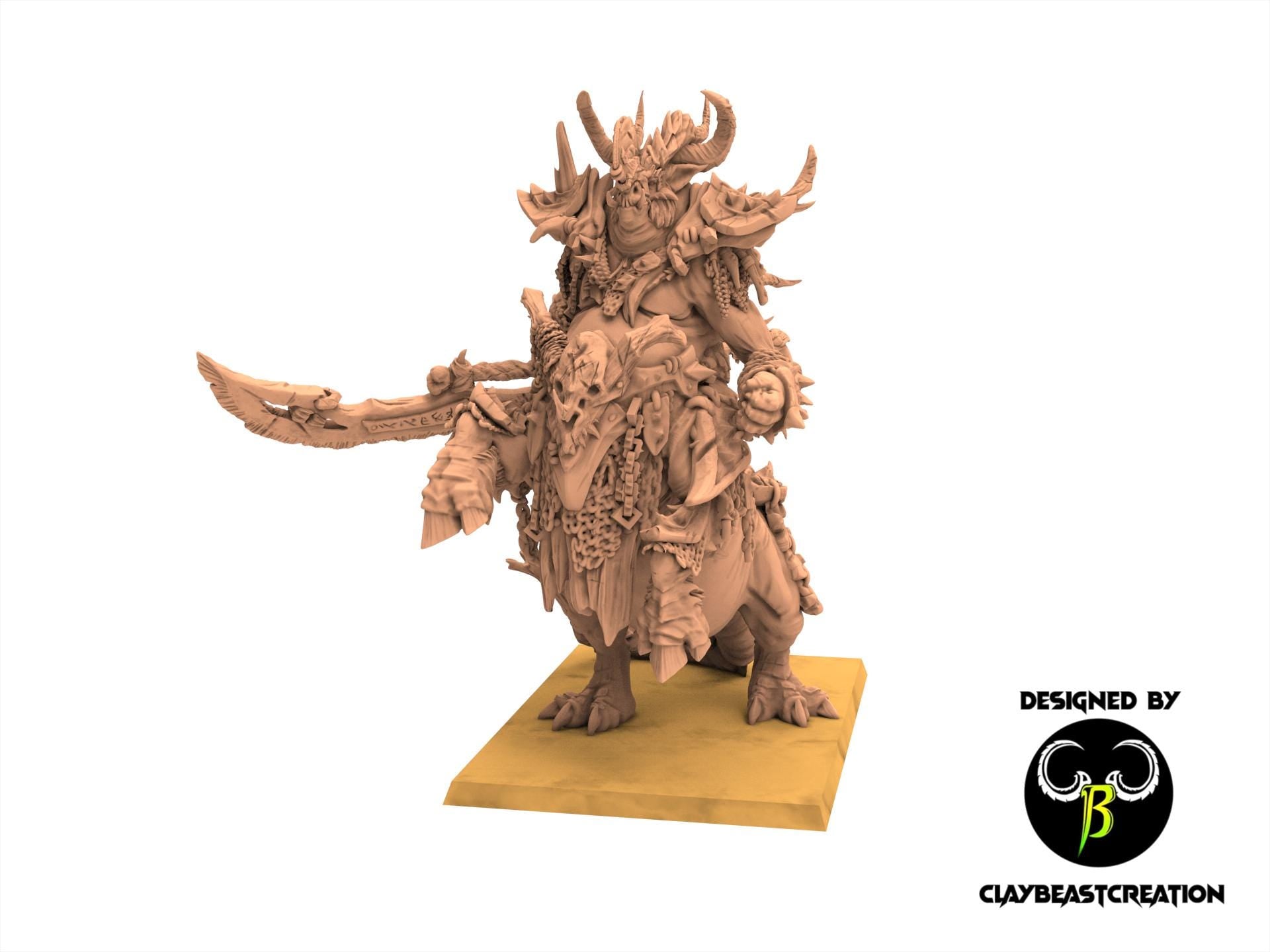 Beastmen - Ancient Centigon - Fallen Beast - ClayBeastCreation