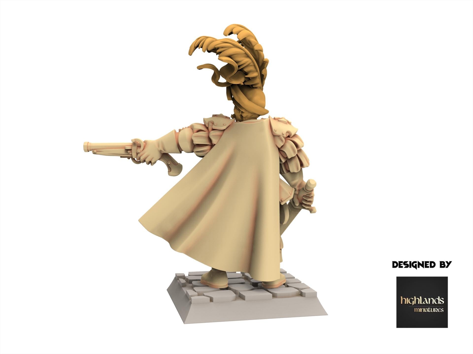 Imperial Fantasy - Captain on foot - Sunland - Highlands Miniatures
