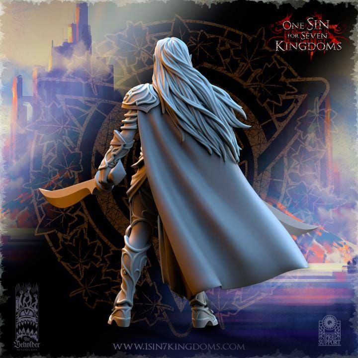 Hight Elves - Captain Lyriel - Silvermoor - The Beholder Miniatures