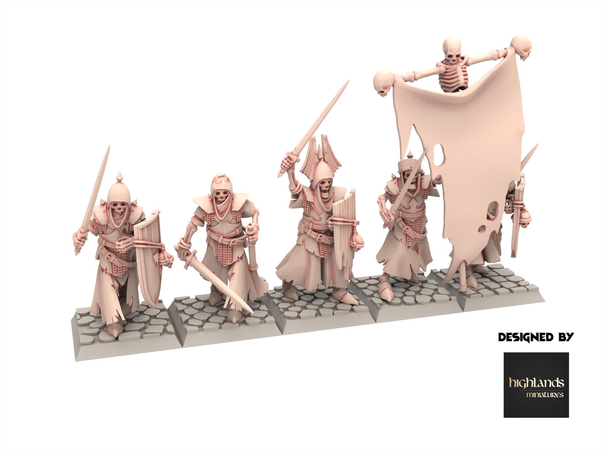 Undead - Skeletal Guard V2 - Transilvanya - Highlands Miniatures