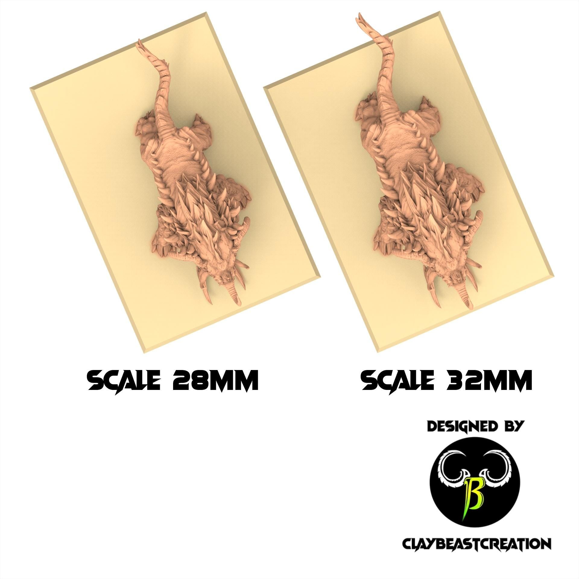 Beastmen - Savage Warboar - Fallen Beast - ClayBeastCreation