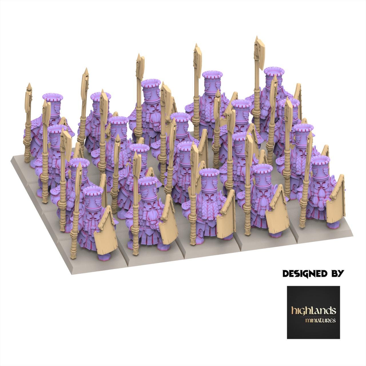 Chaos Dwarves - Heavy Guard - Sons of Marduk - Highlands Miniatures