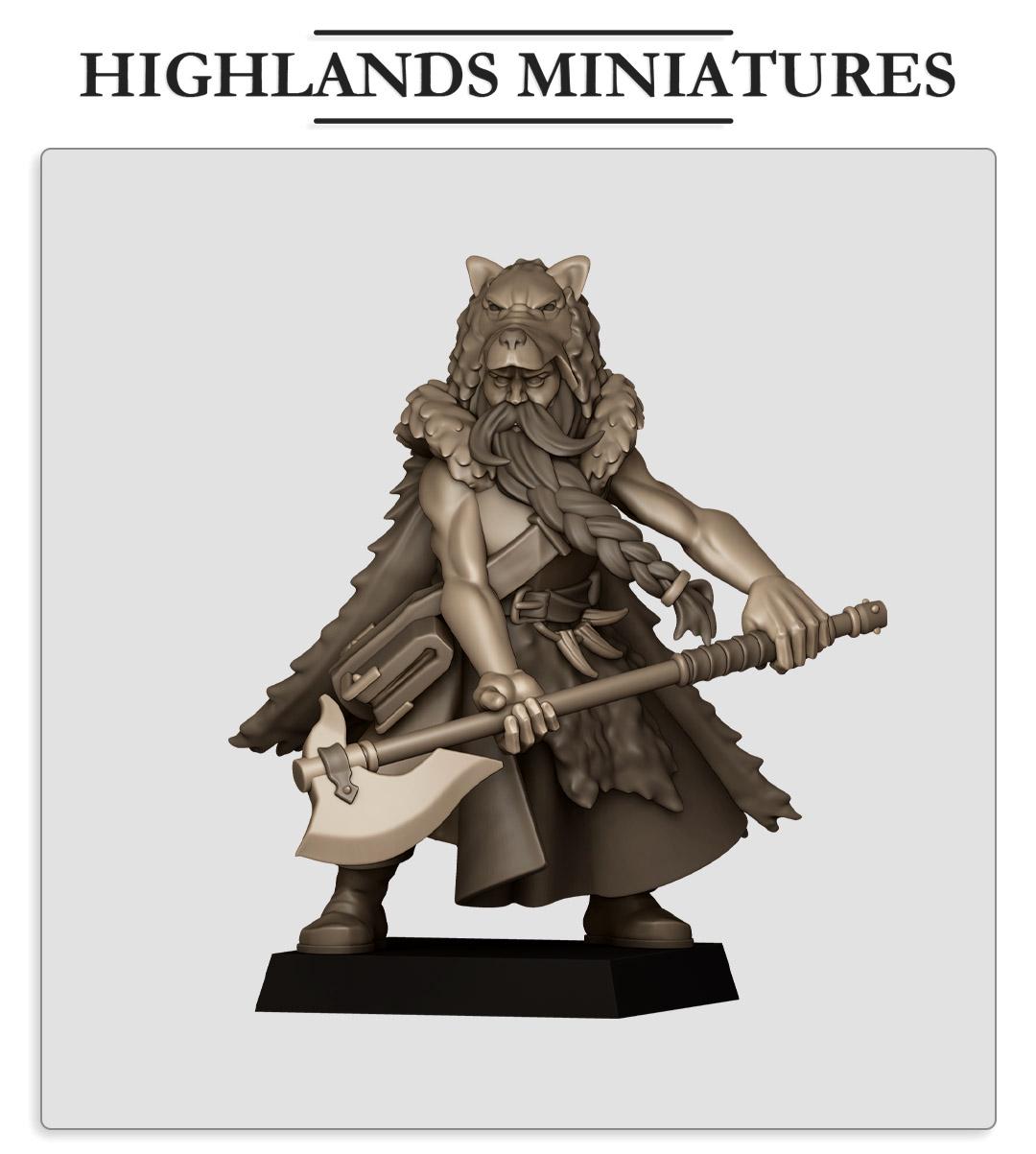 Imperial Fantasy - Mergenheim druid - Sunland - Highlands Miniatures