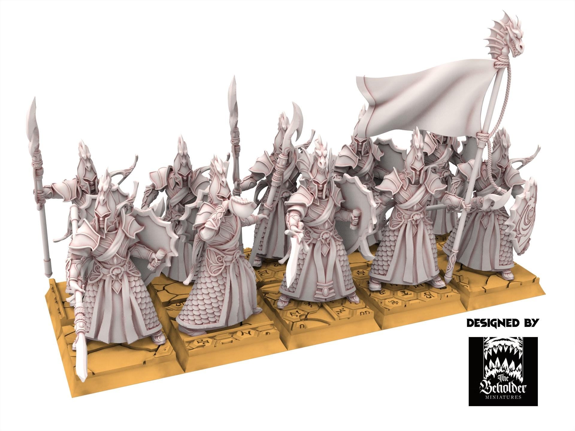 Hight Elves - Ilithien Coastland Militia - Silvermoor - The Beholder Miniatures