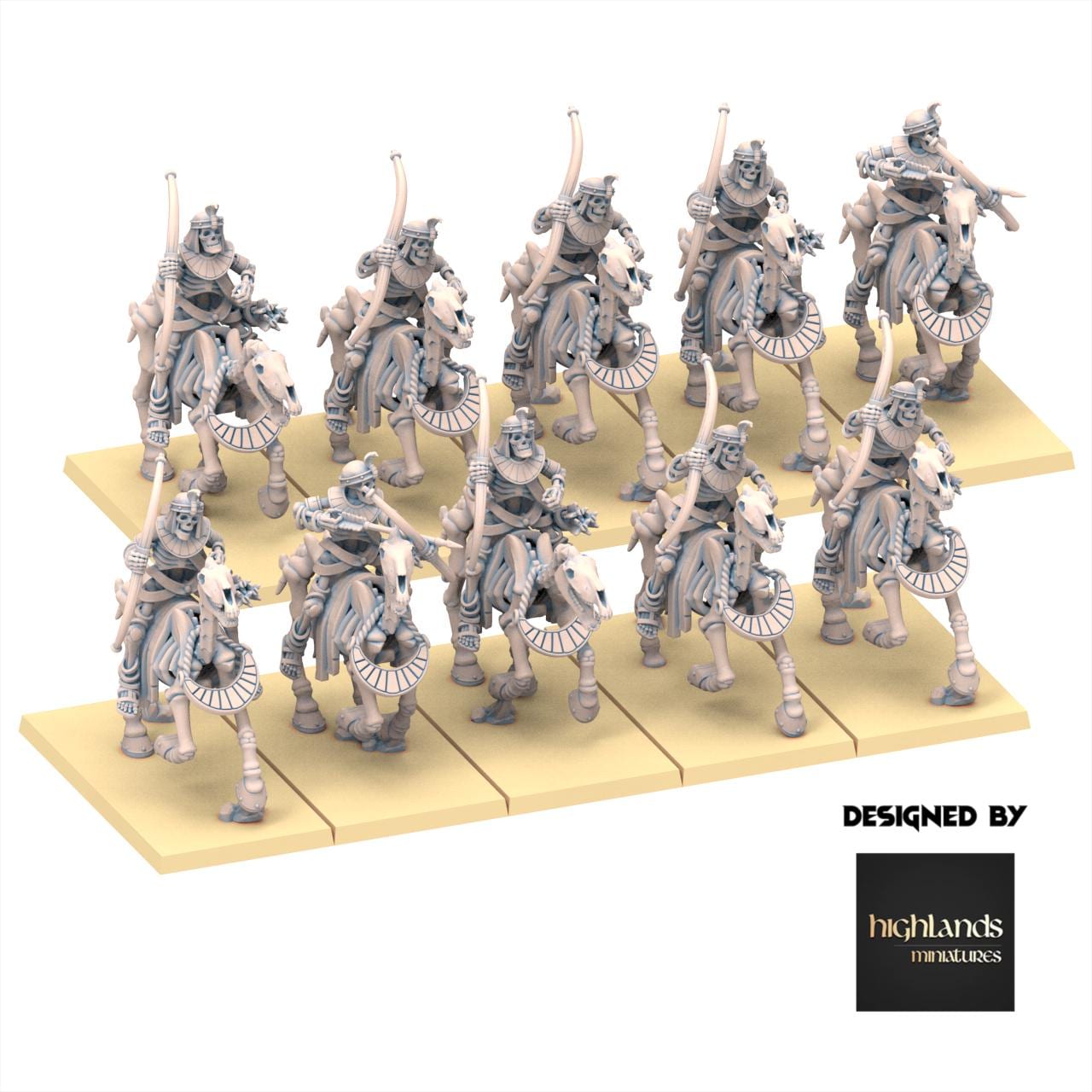Eternal Dynasties - Ancient Skeletal Cavalry with Bows - Eternal Dynasties - Highlands Miniatures