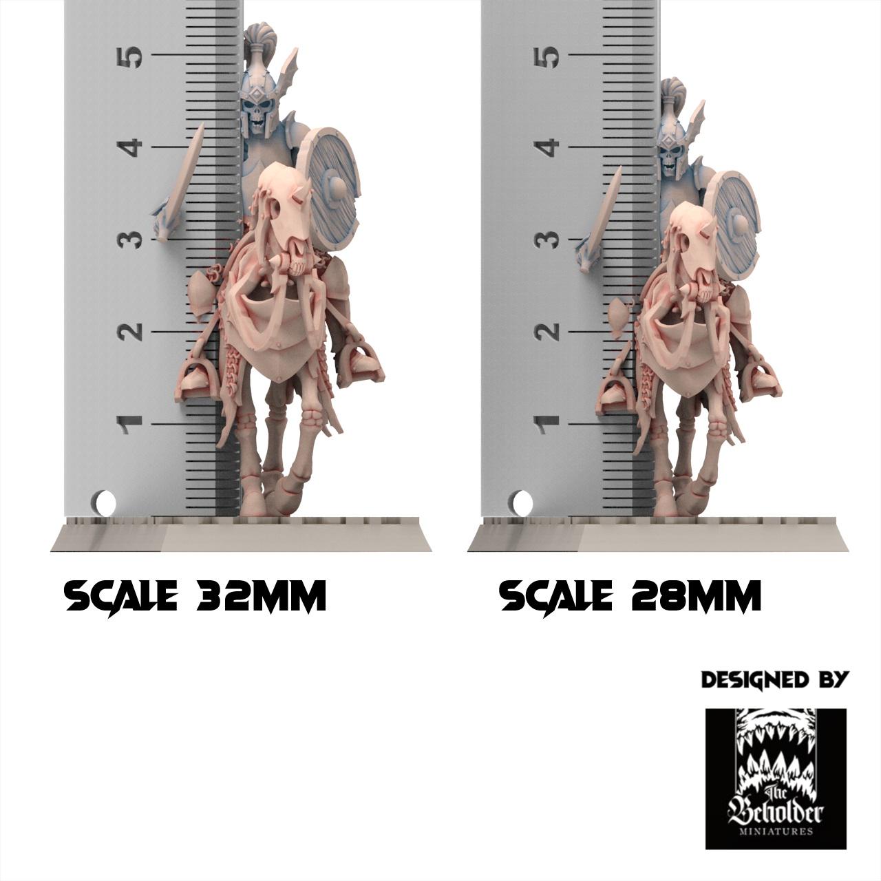 Undead 32/28mm - Grave Knights - Undying Legions - The Beholder Miniatures
