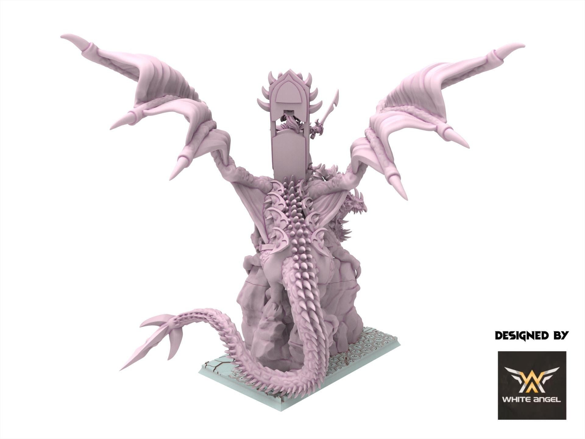 Dark Elves - Dark Emperor Dragon - Slaves of Darkness - White Angel Miniatures
