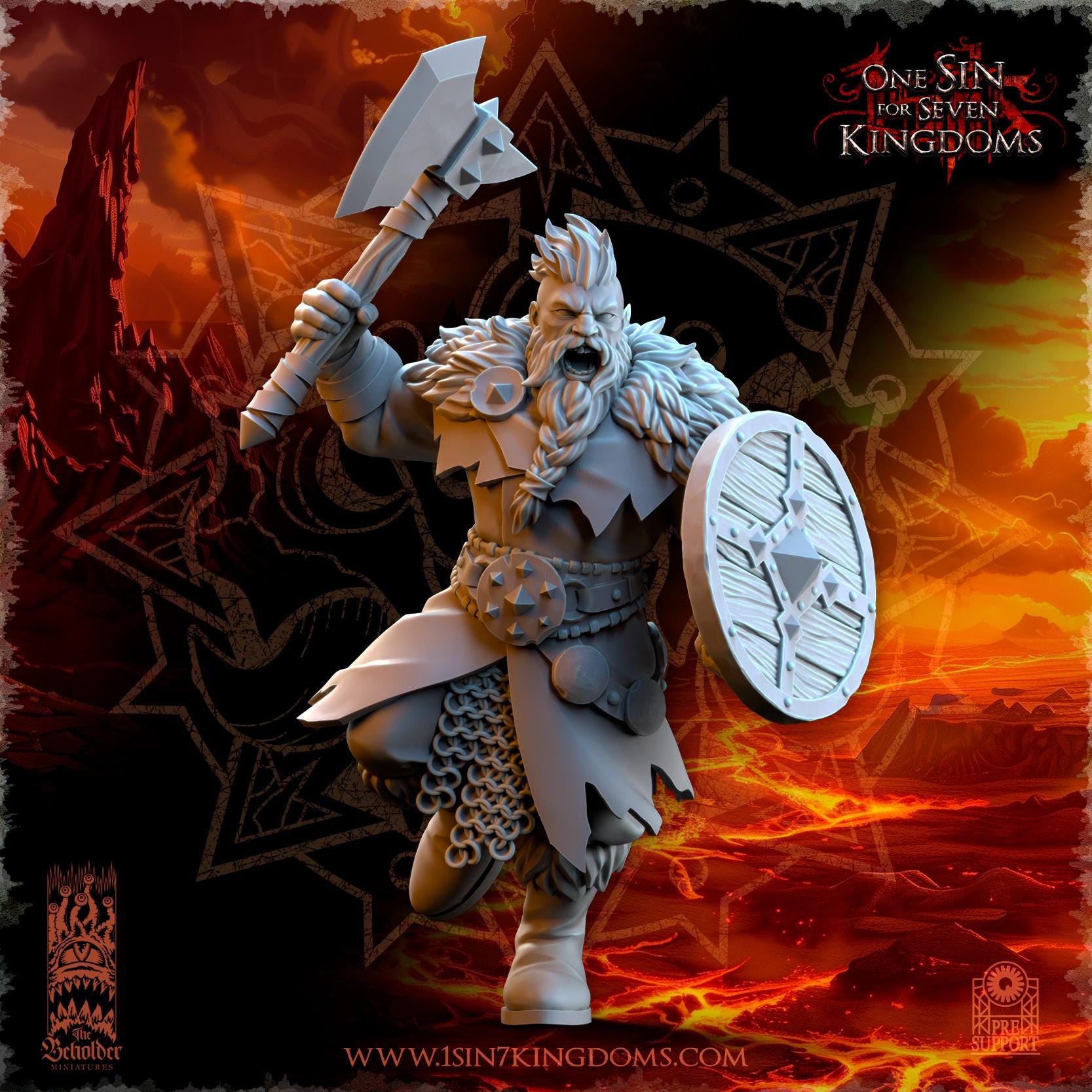 Fantasy Chaos - Northern Reavers - Realms of Mayhem - Beholder Miniature