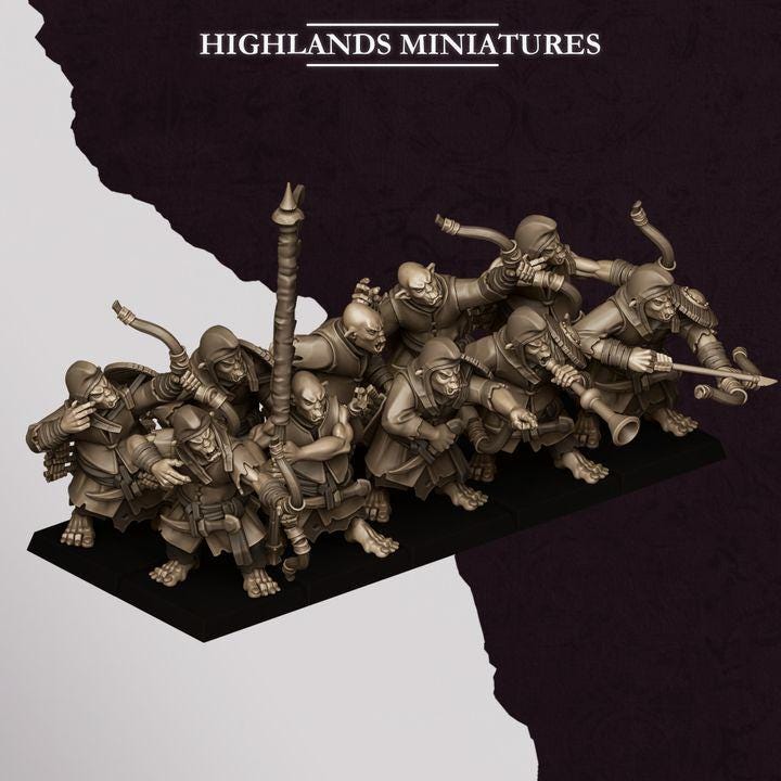 Chaos Dwarves - Hobgoblin Archer - Sons of Marduk - Highlands Miniatures