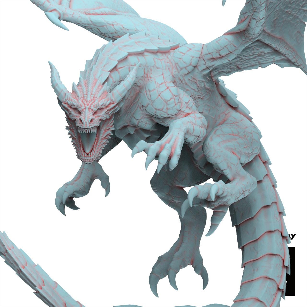 Fantasy Chaos - Wuthang, the Wasteland Dragon - Realm of Mayhem - The Beholder Miniatures