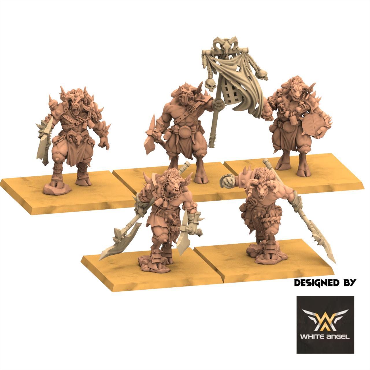Beastmen - Minotaurs - White Angel Miniatures
