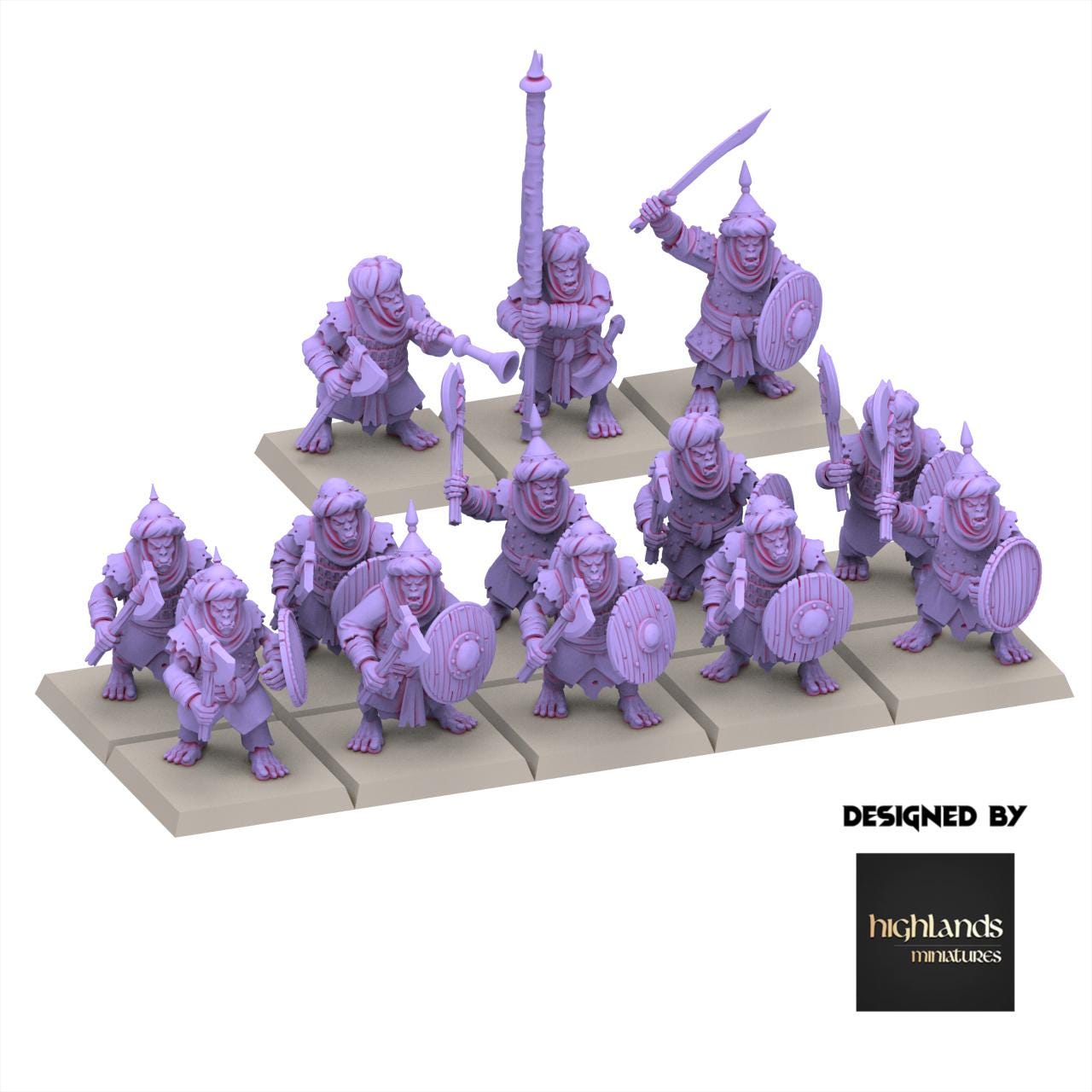 Chaos Dwarves - Hobgoblin Warrior - Sons of Marduk - Highlands Miniatures