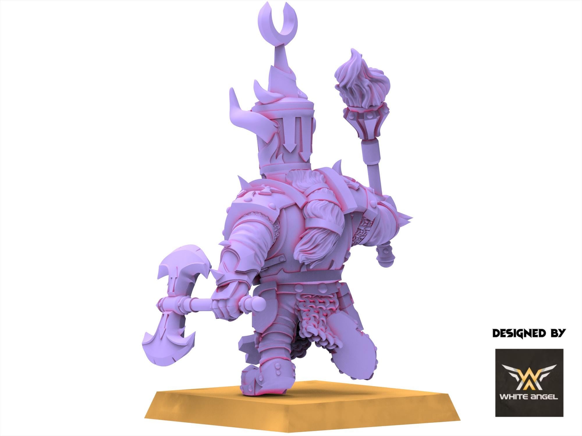 Chaos Dwarves - Infernal Commander - Infernal Dwarves - White Angel Miniatures