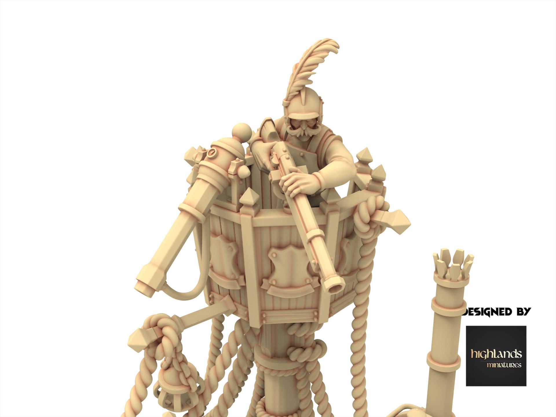 Imperial Fantasy - Ironclad Landship - Sunland - Highlands Miniatures