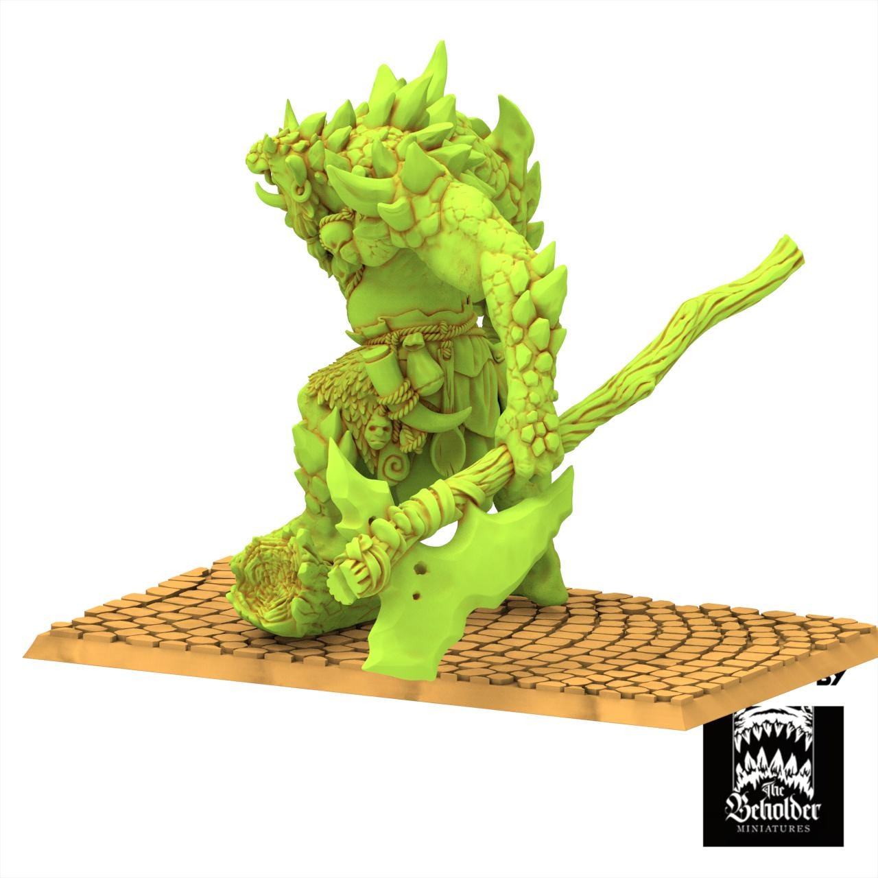 Orc & Goblin - Krakham Elder of the Rocks - The Black horde - The Beholder Miniatures