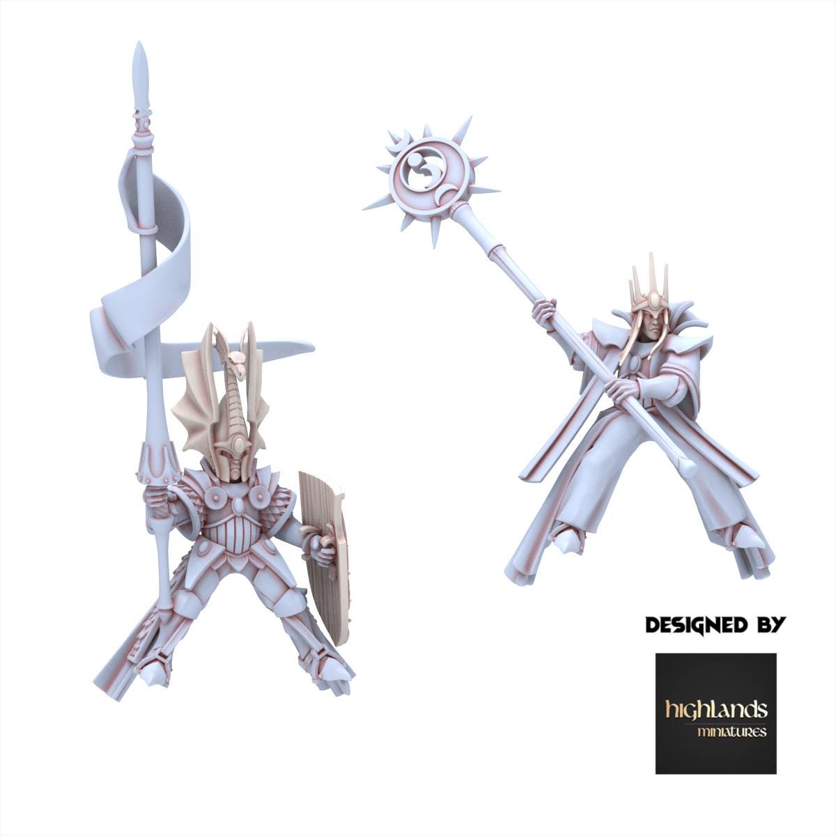Hight Elves - Dragon - AEGEAN - Highlands Miniatures