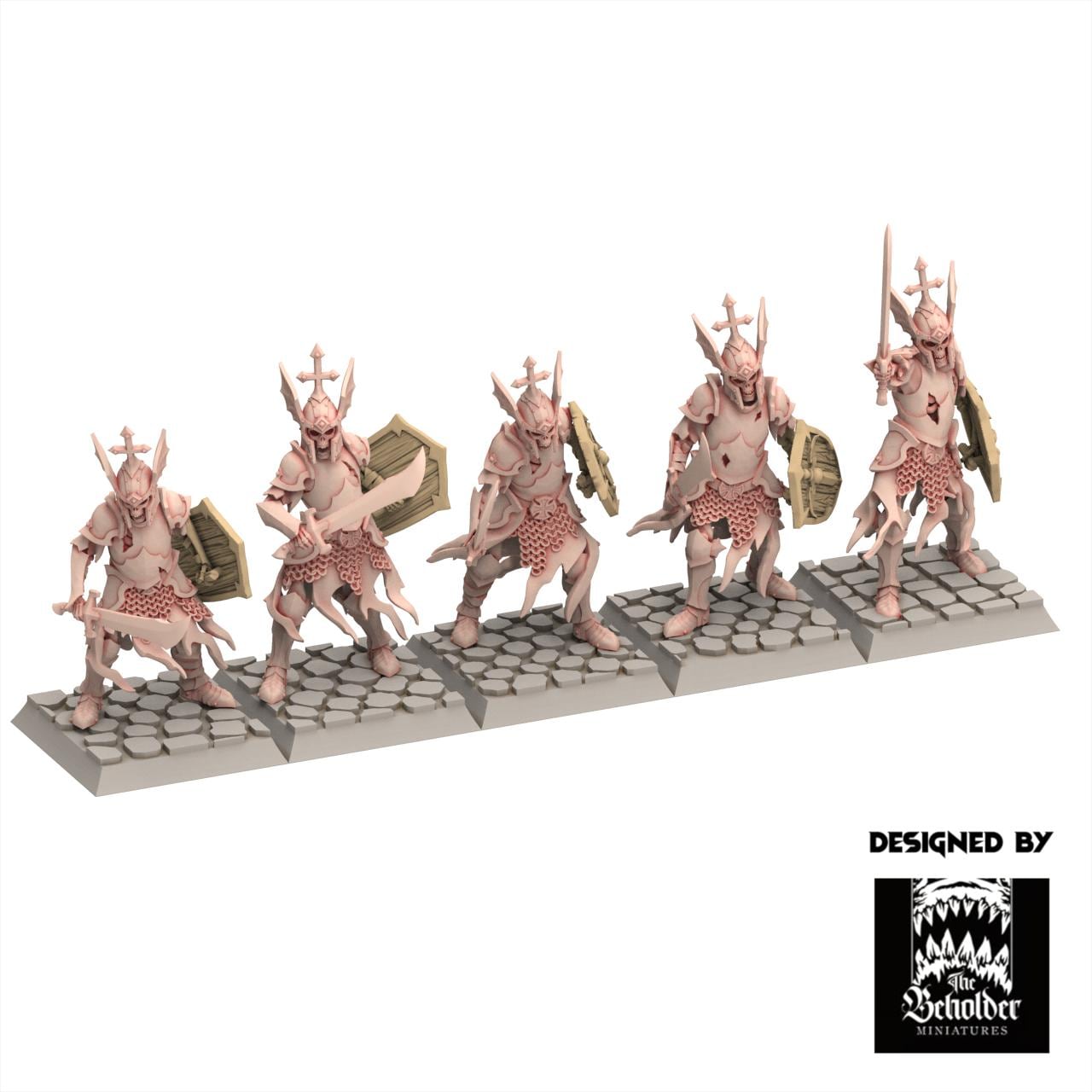Undead 32/28mm - Crypt Guards - Undying Legions - The Beholder Miniatures
