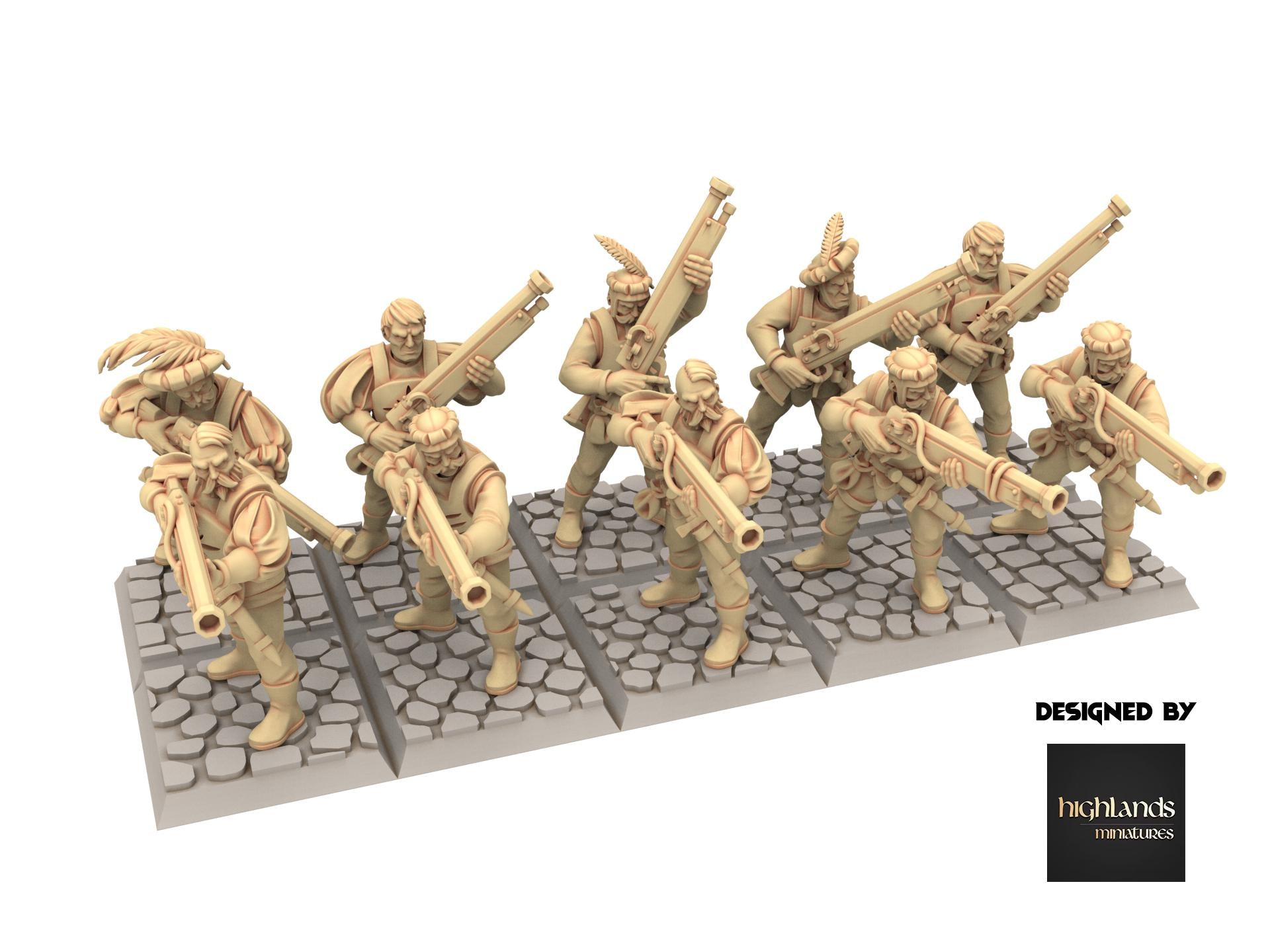Imperial Fantasy - Arquebusiers - Sunland - Highlands Miniatures