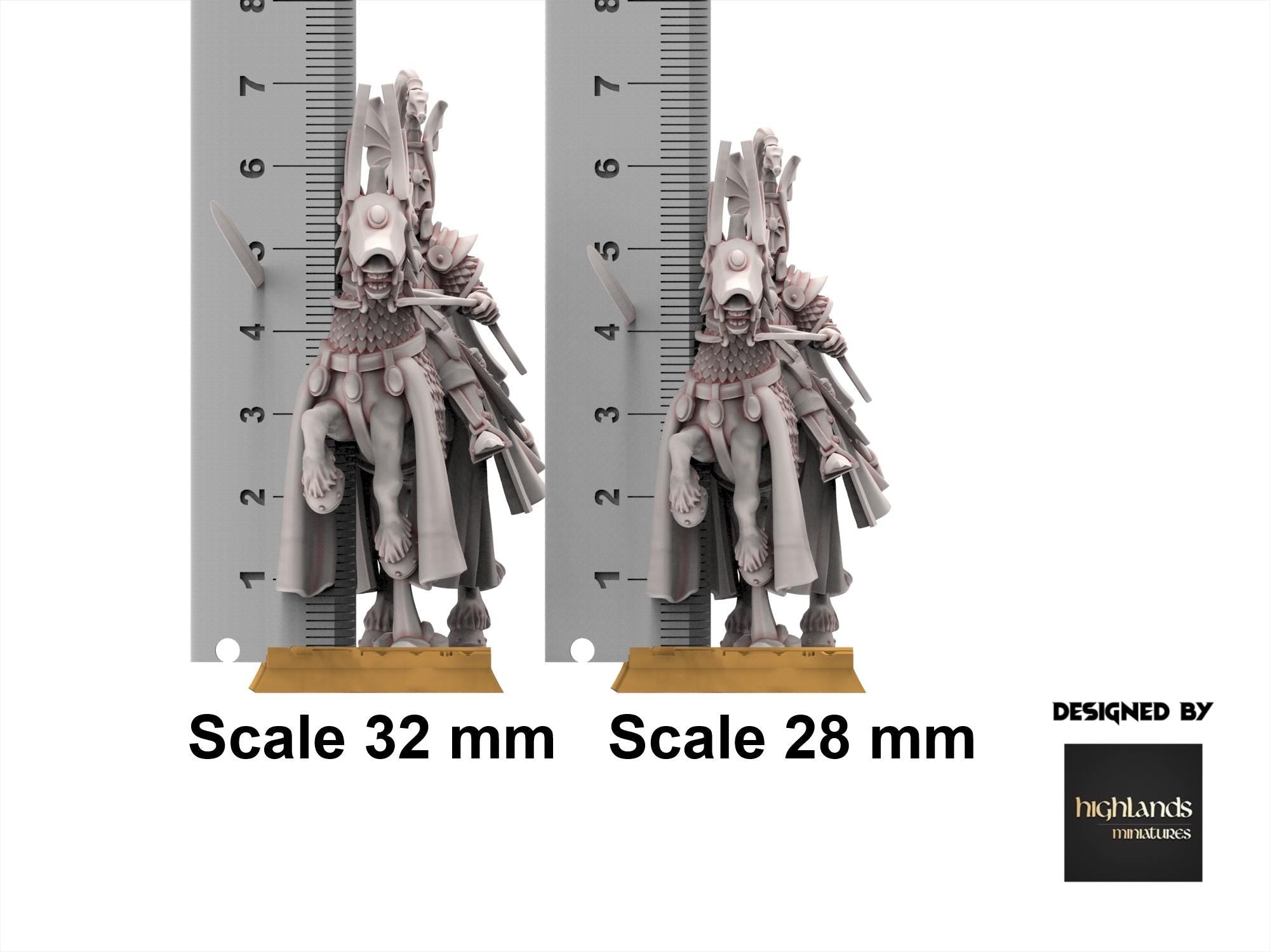 Hight Elves - Mounted Lord - AEGEAN - Highlands Miniatures
