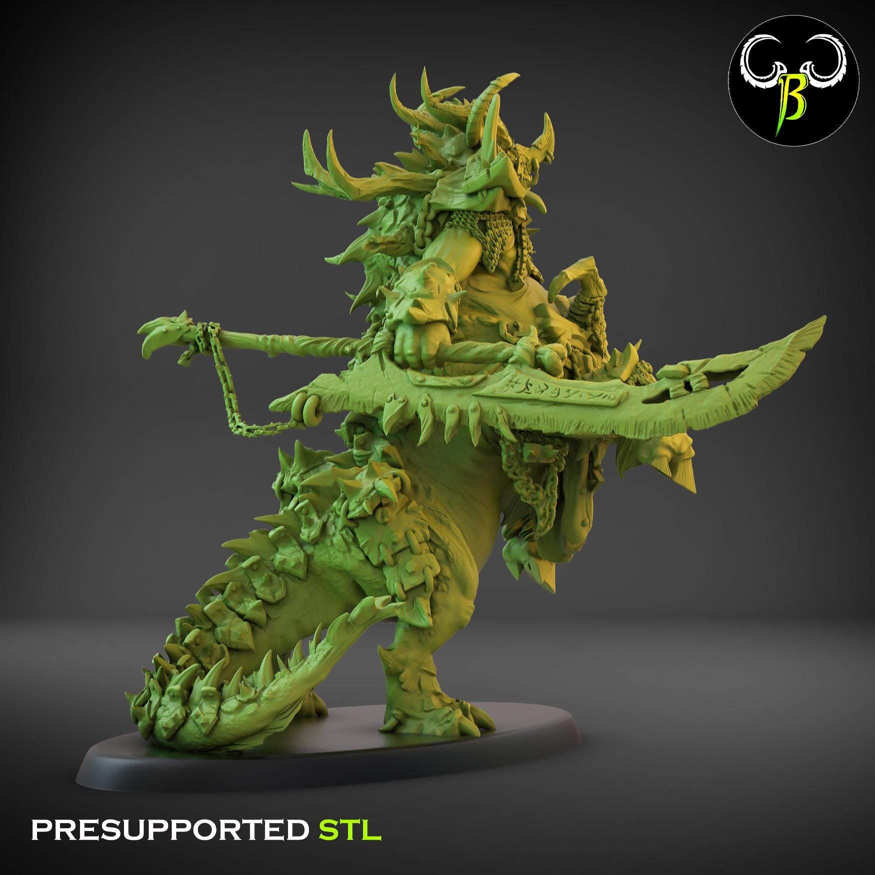 Beastmen - Ancient Centigon - Fallen Beast - ClayBeastCreation