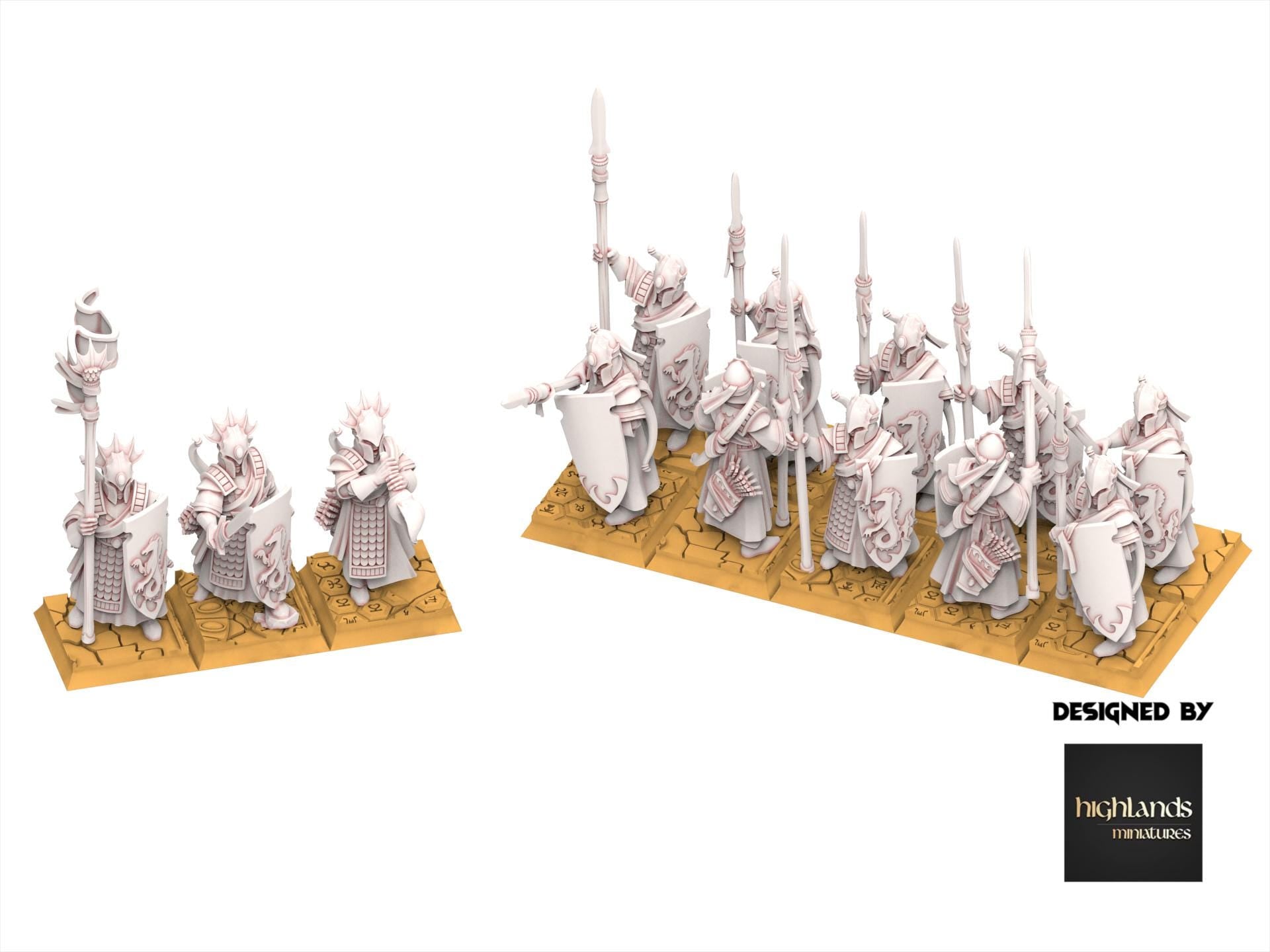 Hight Elves - Sea Guard - Aegean - Highlands Miniatures