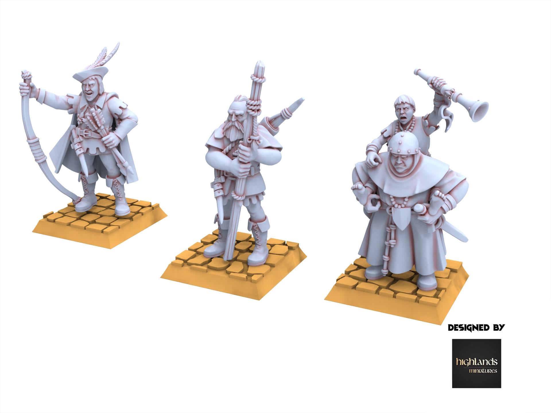 Arthurian Knights - Sherwood Archers & Heroes - Gallia - Highlands Miniatures