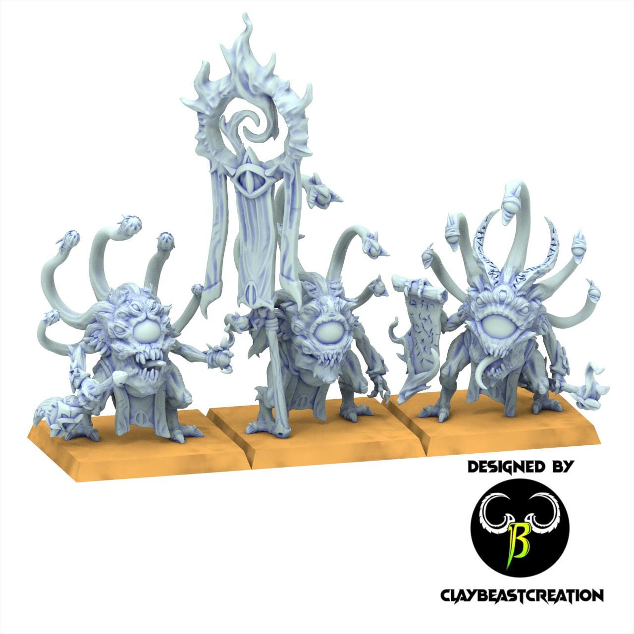 Demon - Disc Eyeples - Dark Legions - ClayBeastCreation